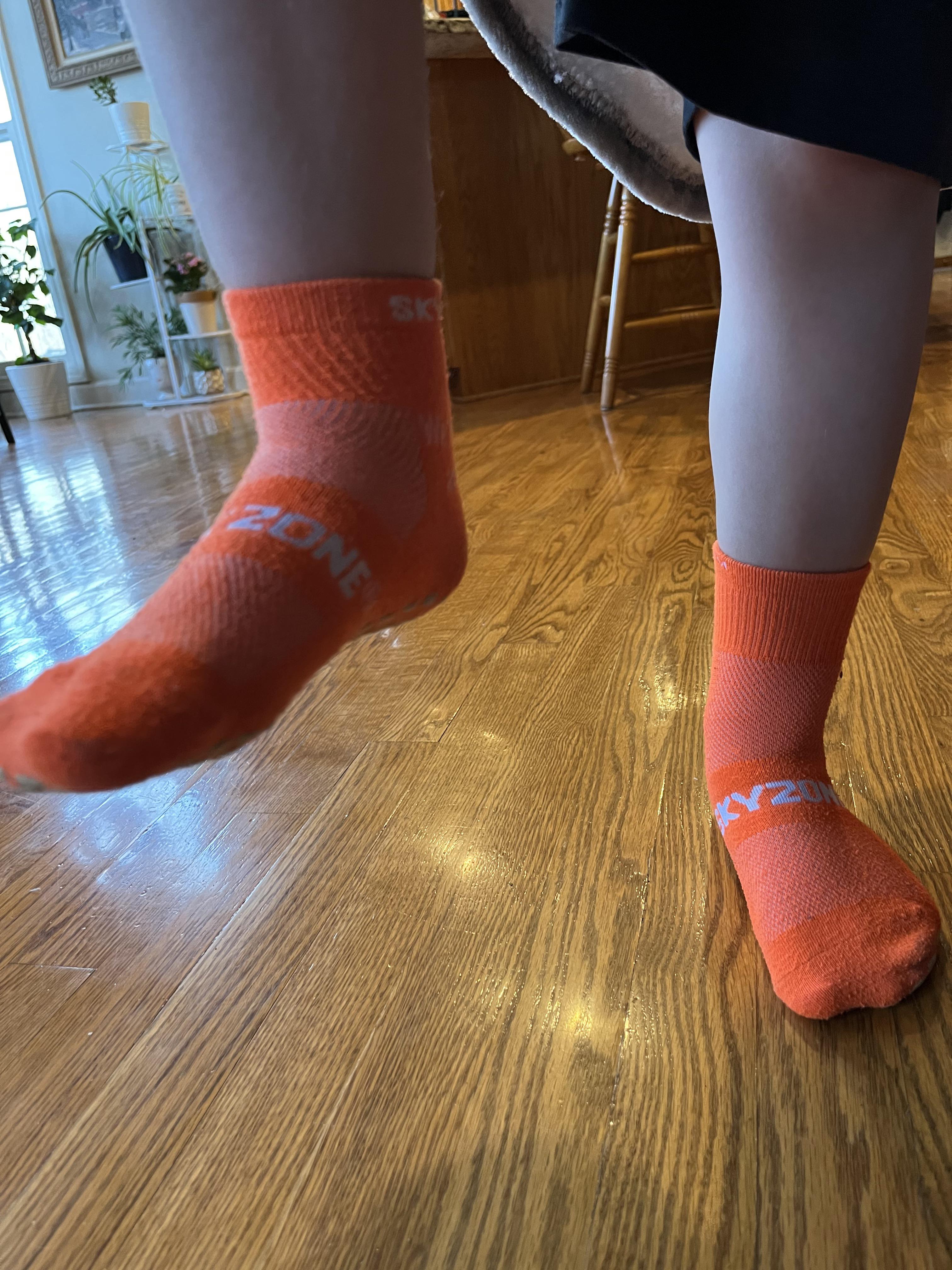 Sky zone socks are grippy socks training r/MadeOfStyrofoam
