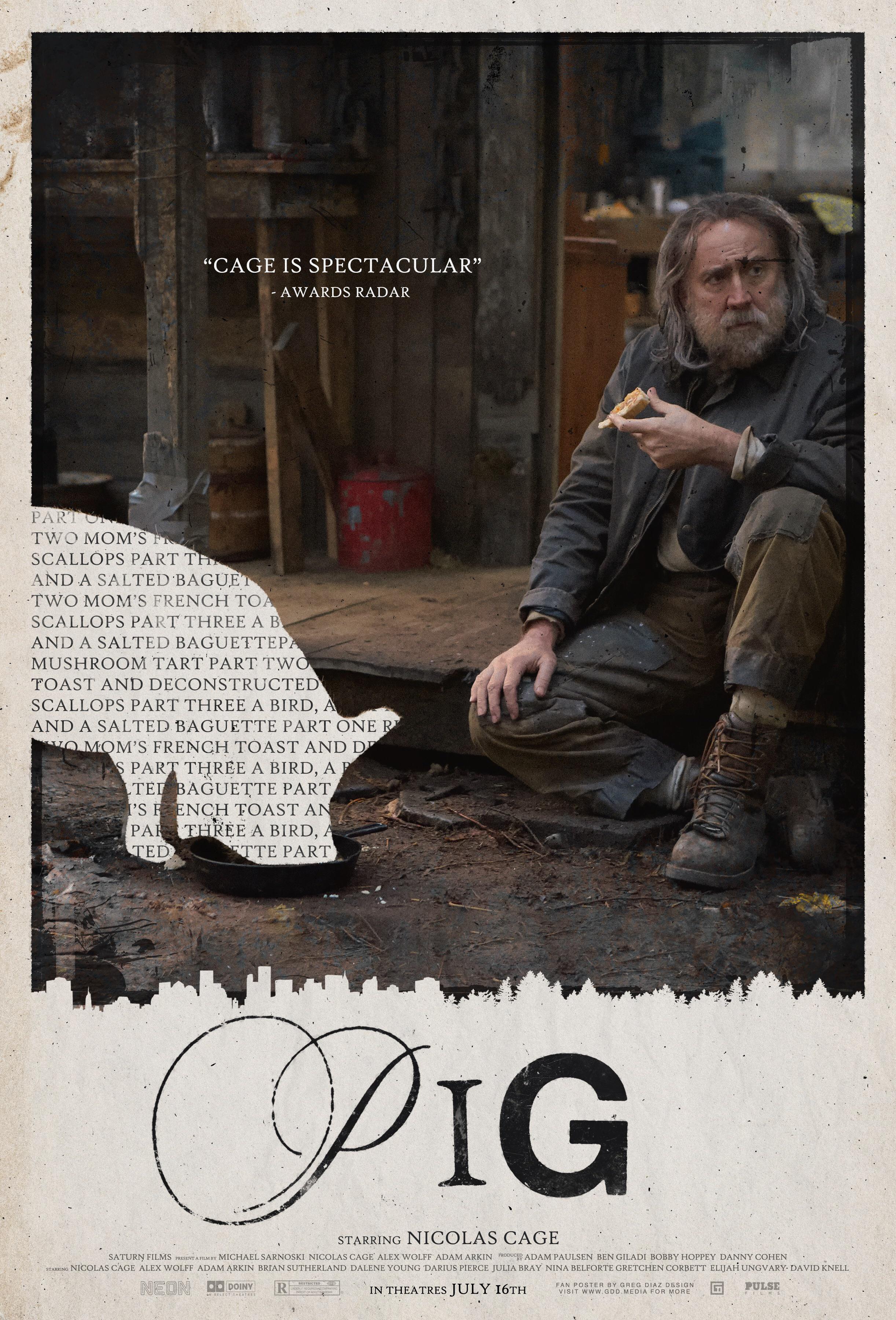 I made an alternative movie poster for “Pig”