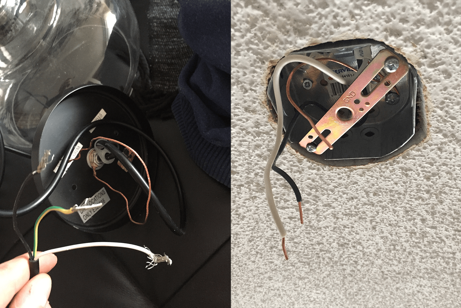 Black to black, white to white, copper to copper. Where does the green