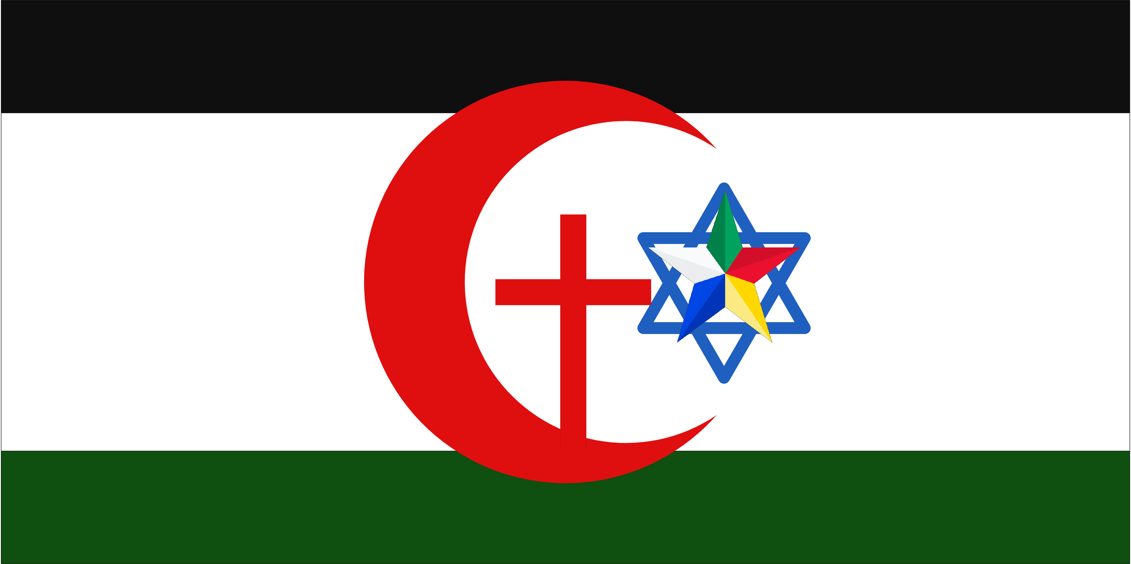 A peace flag for Israel and Palestine r/vexillology