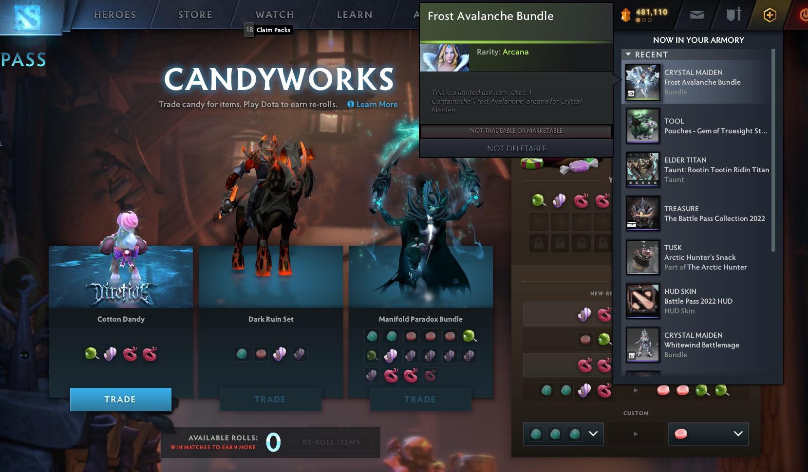 20 rolls and I haven't claimed my swag bag arcana yet ) r/DotA2