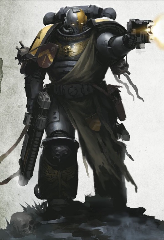 This bit of official art for the Silver Templars always inspires me