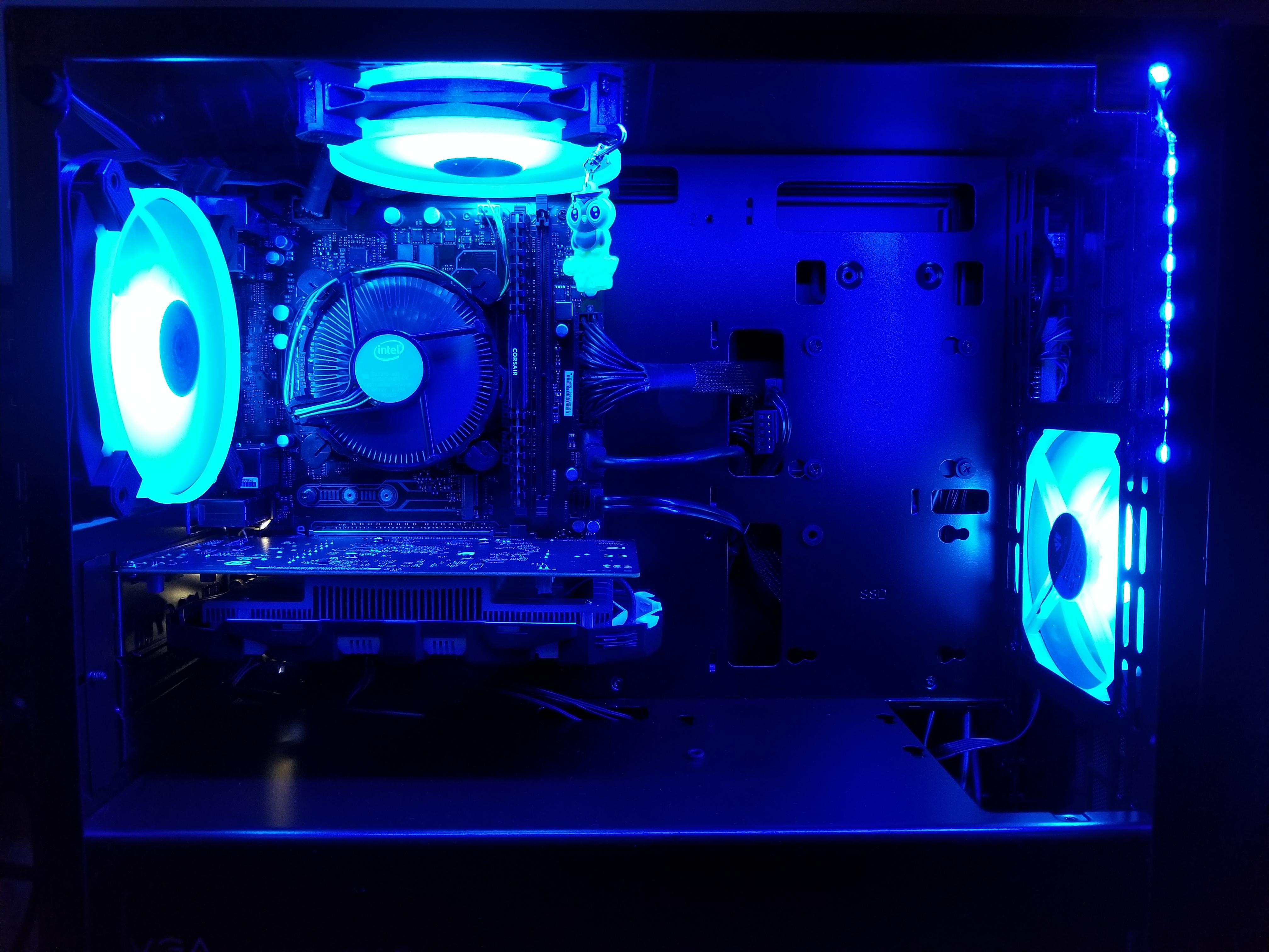 My very first PC build went well!!!!! (and finally had a use for the