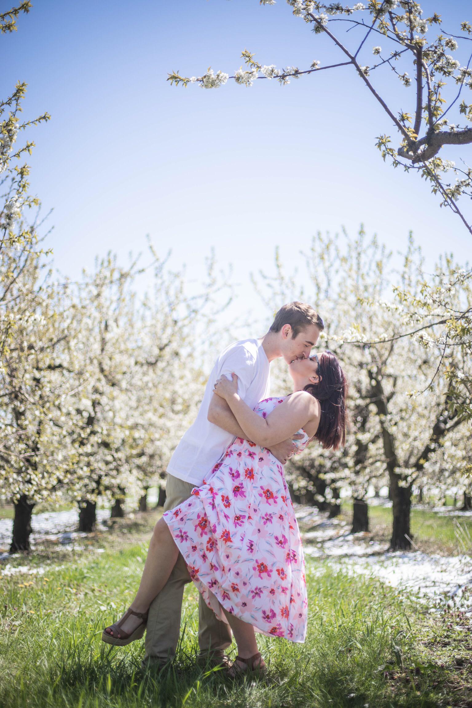 There wasn’t supposed to be snow in our pictures but Michigan weather