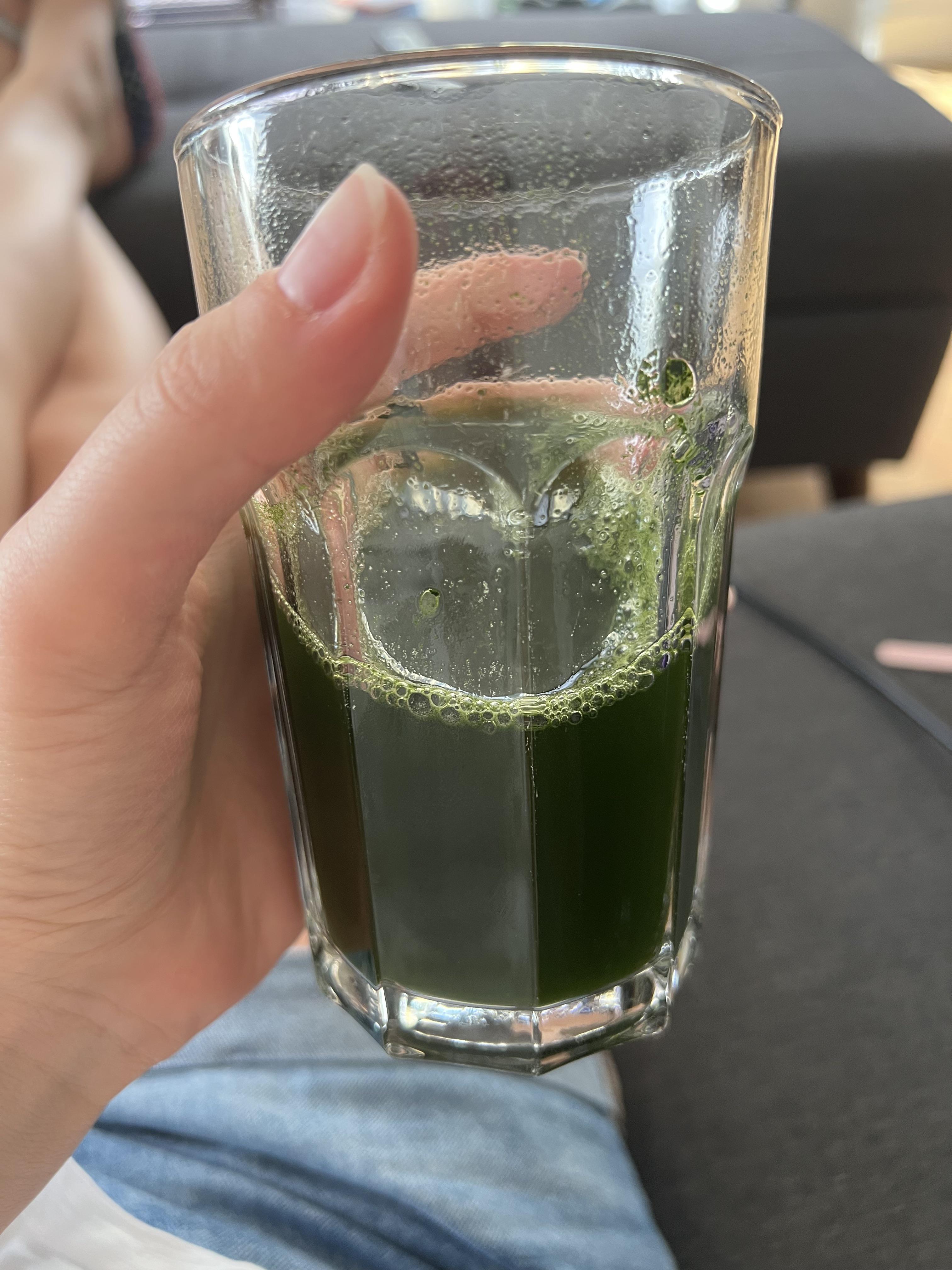Trying wheatgrass juice powder after seeing on this sub