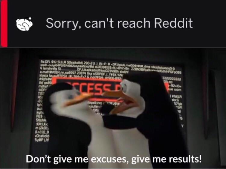 When reddit goes down for only a few minutes r/dankmemes