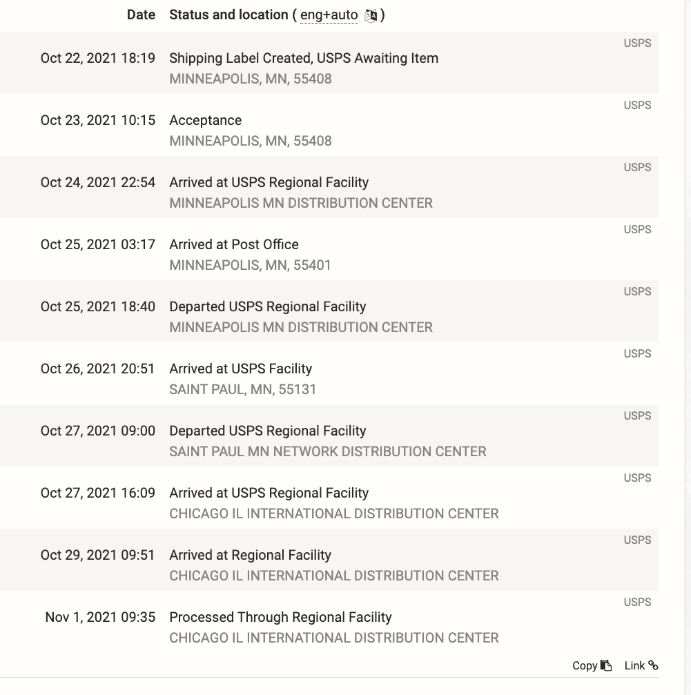 Chicago International Distribution Center Issues