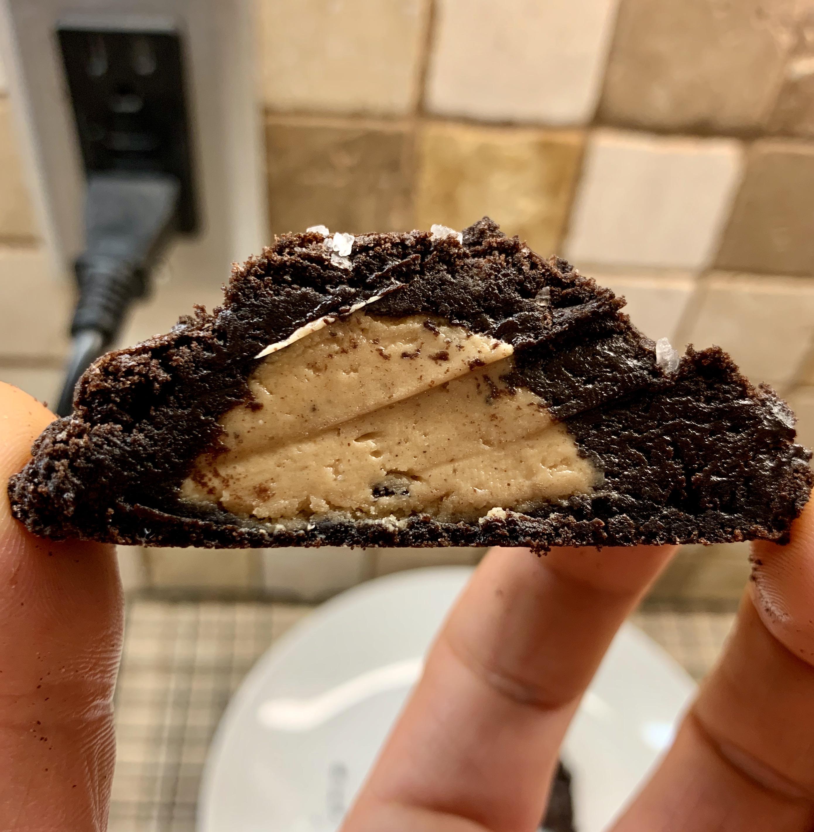 Salted Peanut Butter Filled Chocolate Oreo Cookies r/Baking
