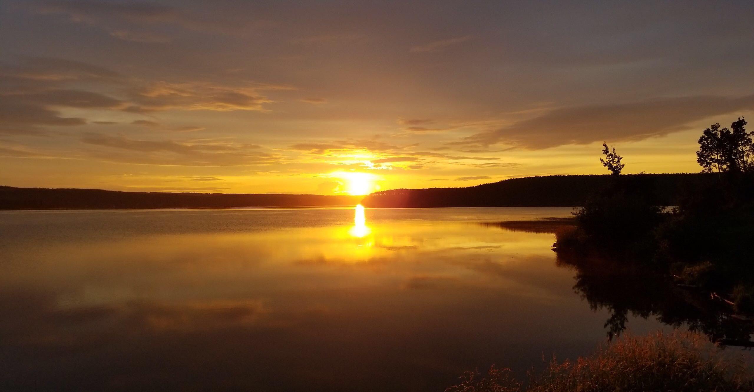 My nightly ritual while working as a provincial park operator in Fort