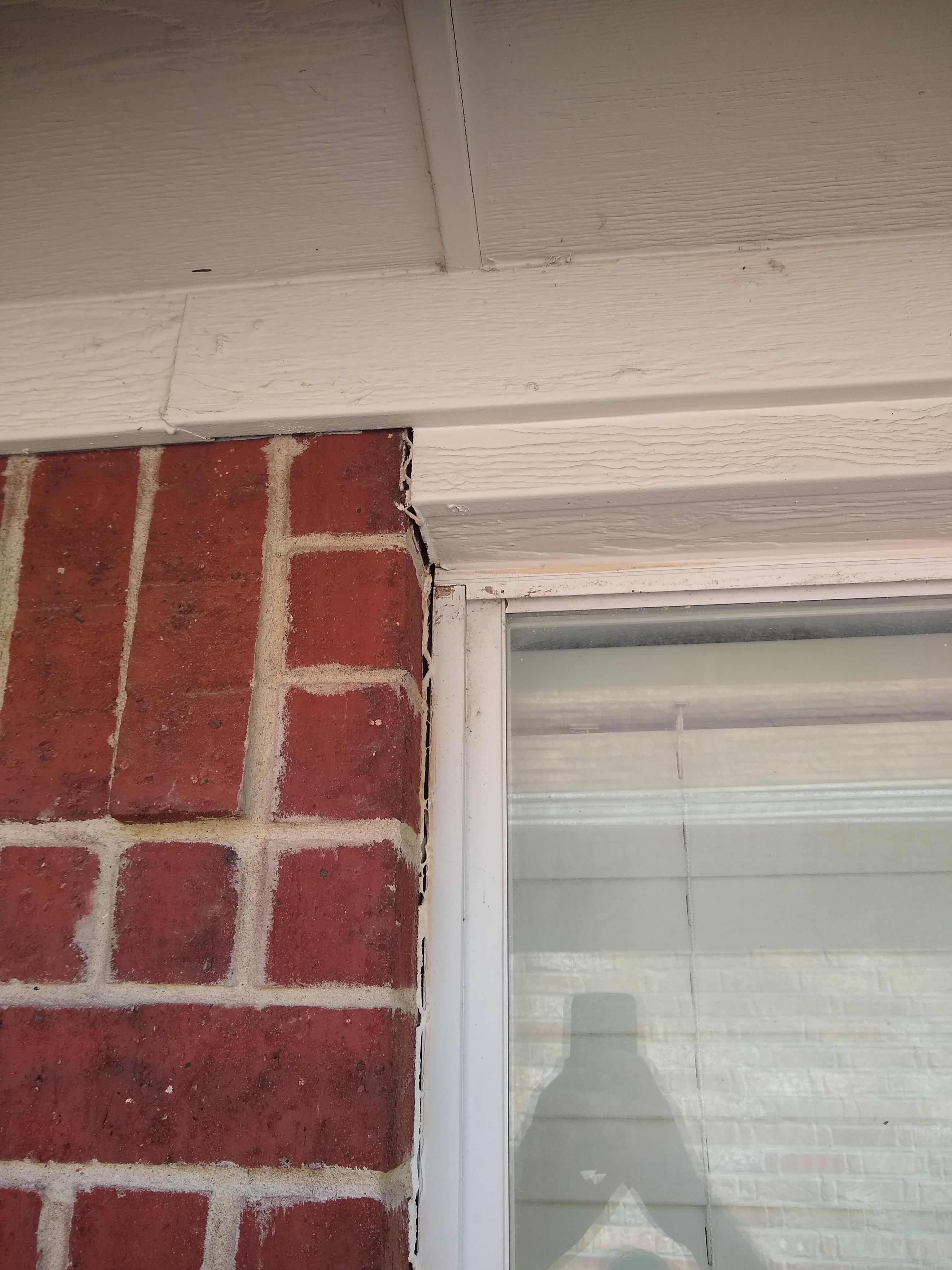 Window Frame pulling away from brick HomeRepairs