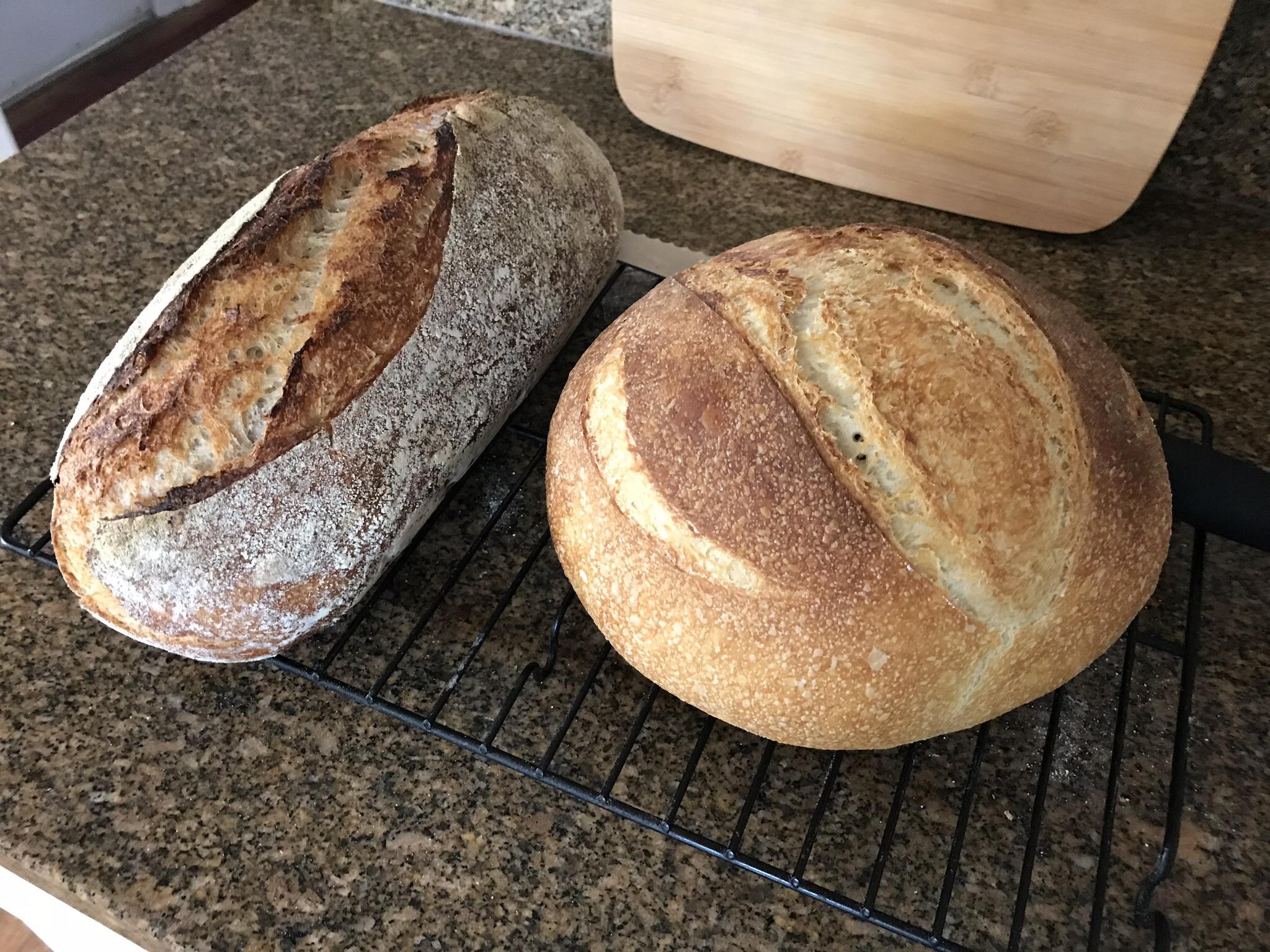 Sourdough boule and batard for New Year r/Sourdough