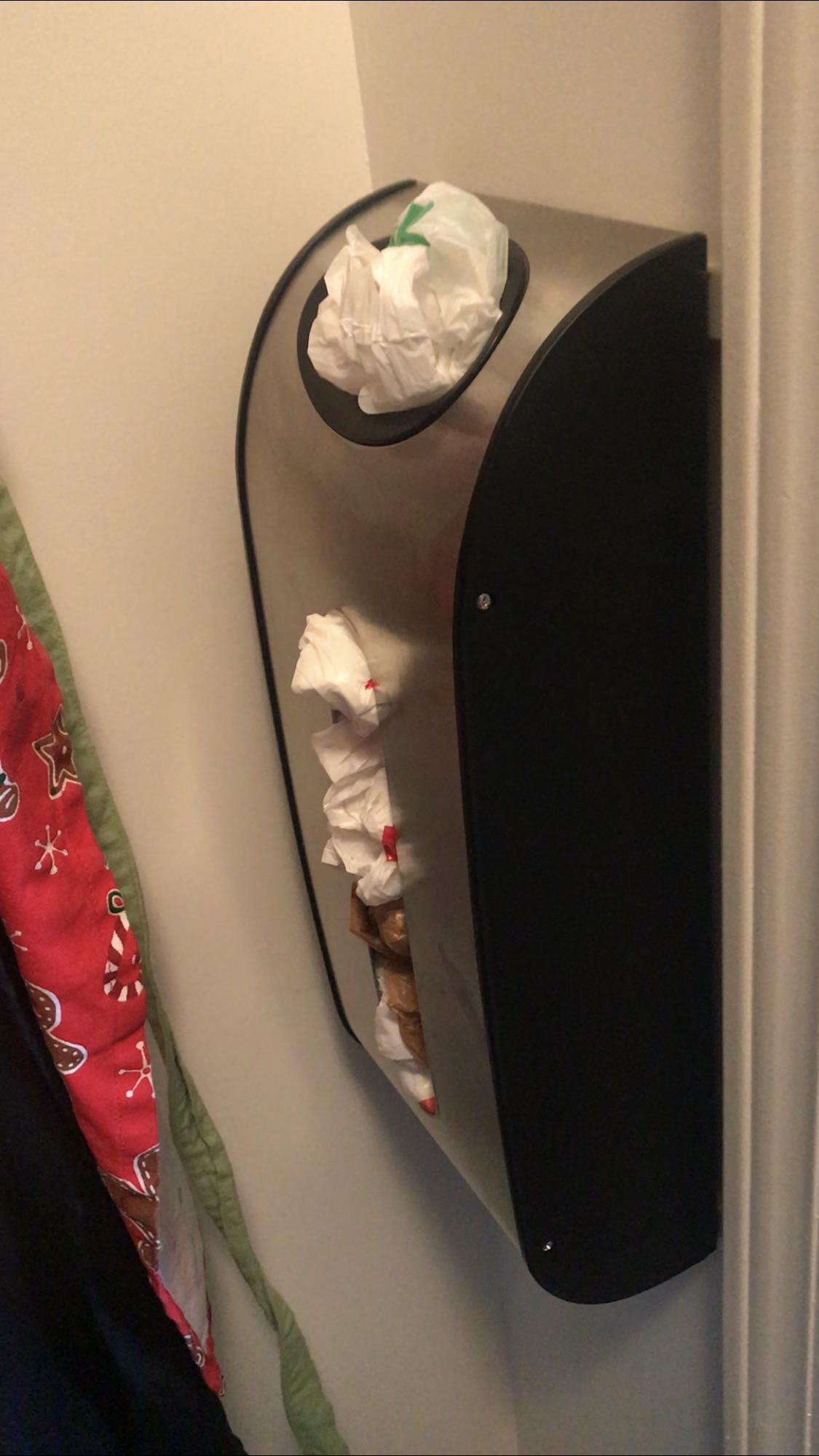 This plastic bag dispenser in my house r/mildlyinteresting