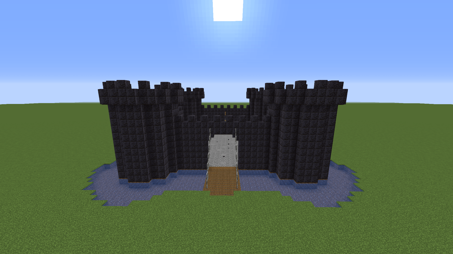 I build castle with polished blackstone r/Minecraft