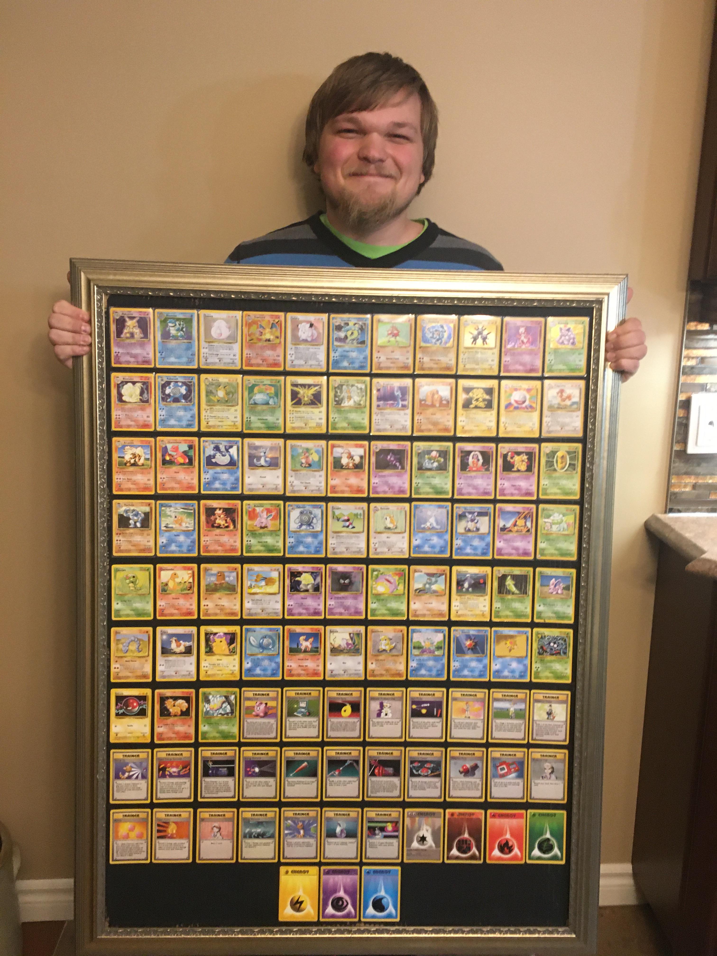 Finally got around to framing my complete base set! Happy new year! r