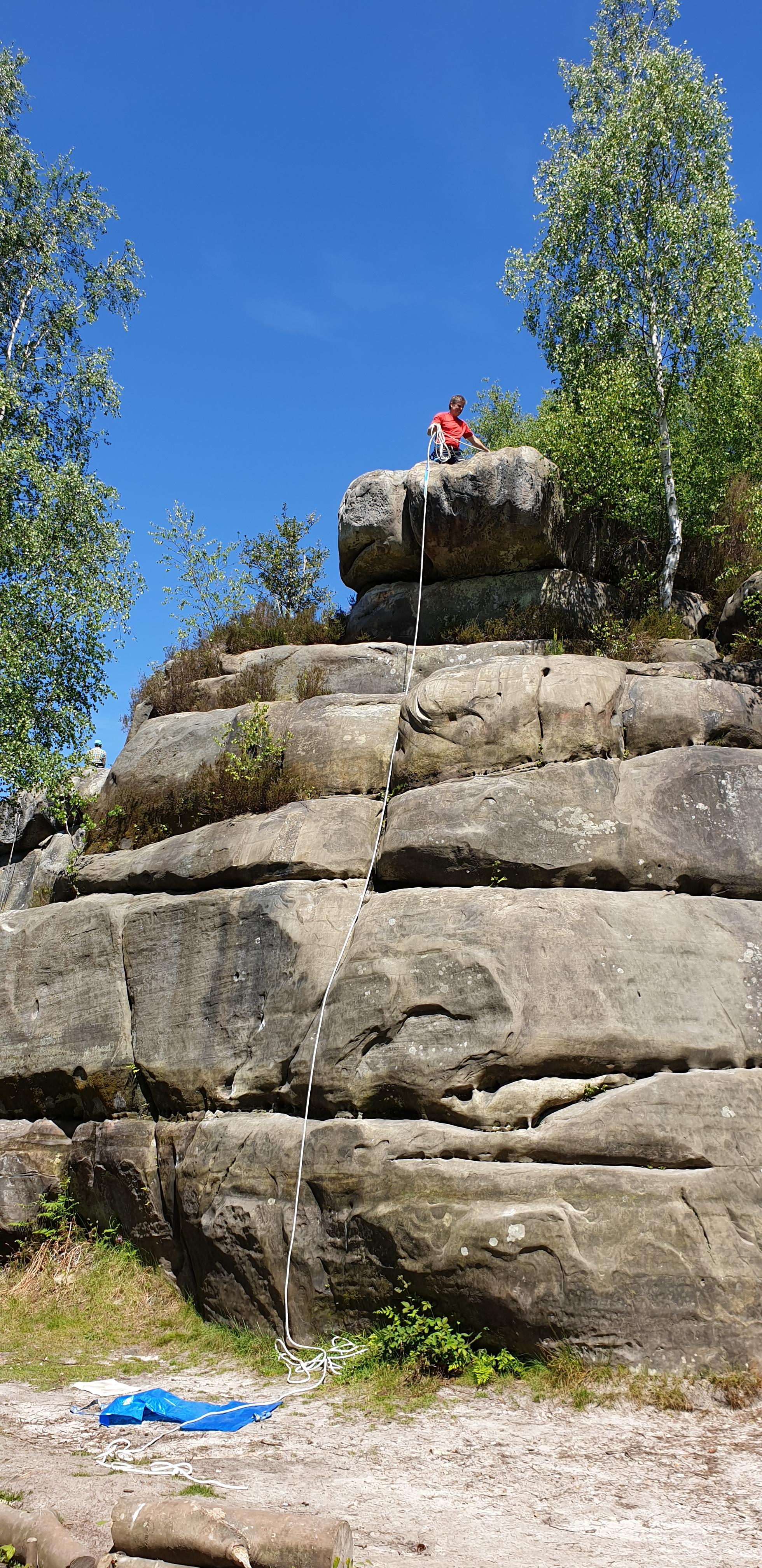 First outdoor climb Harrisons Rocks UK r/climbing
