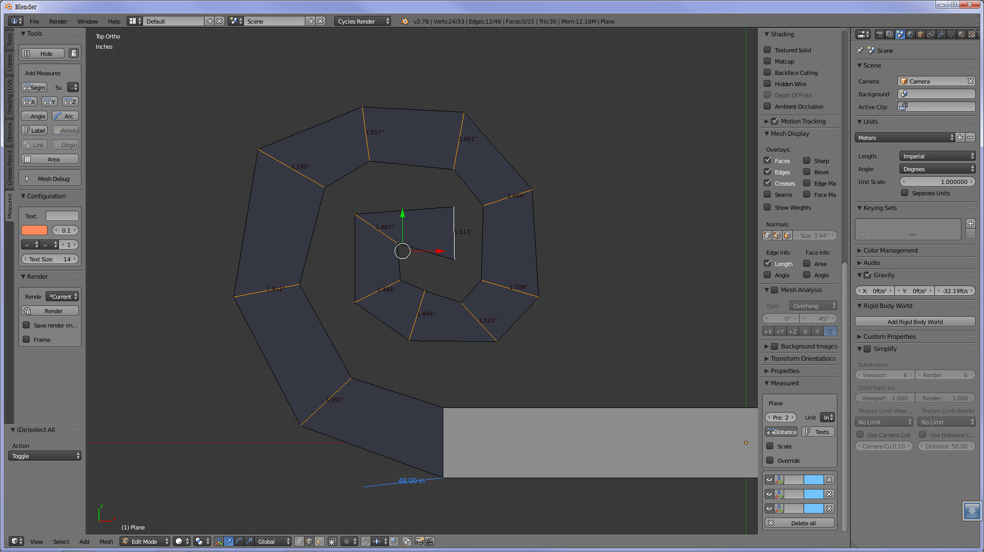 Is there a quick way to set multiple edges to the same length in edit
