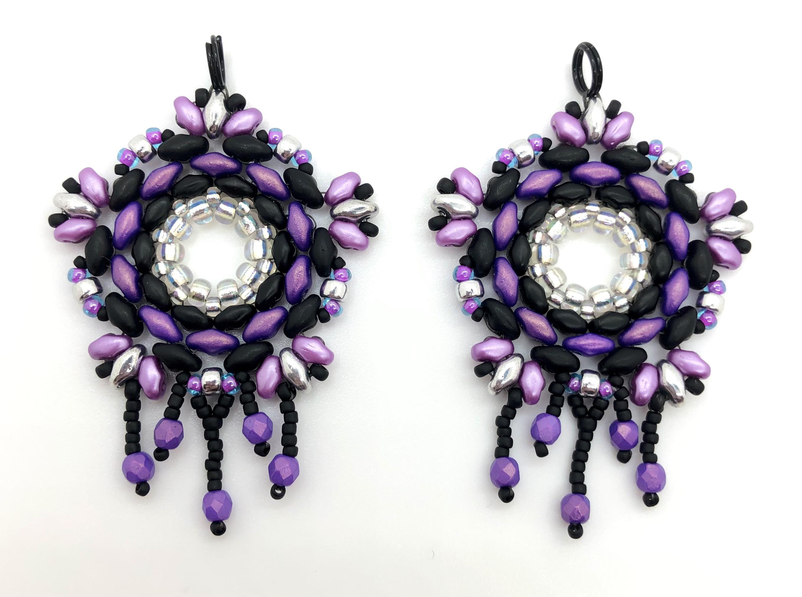 Just need to attach matte black earring hooks and these will be done