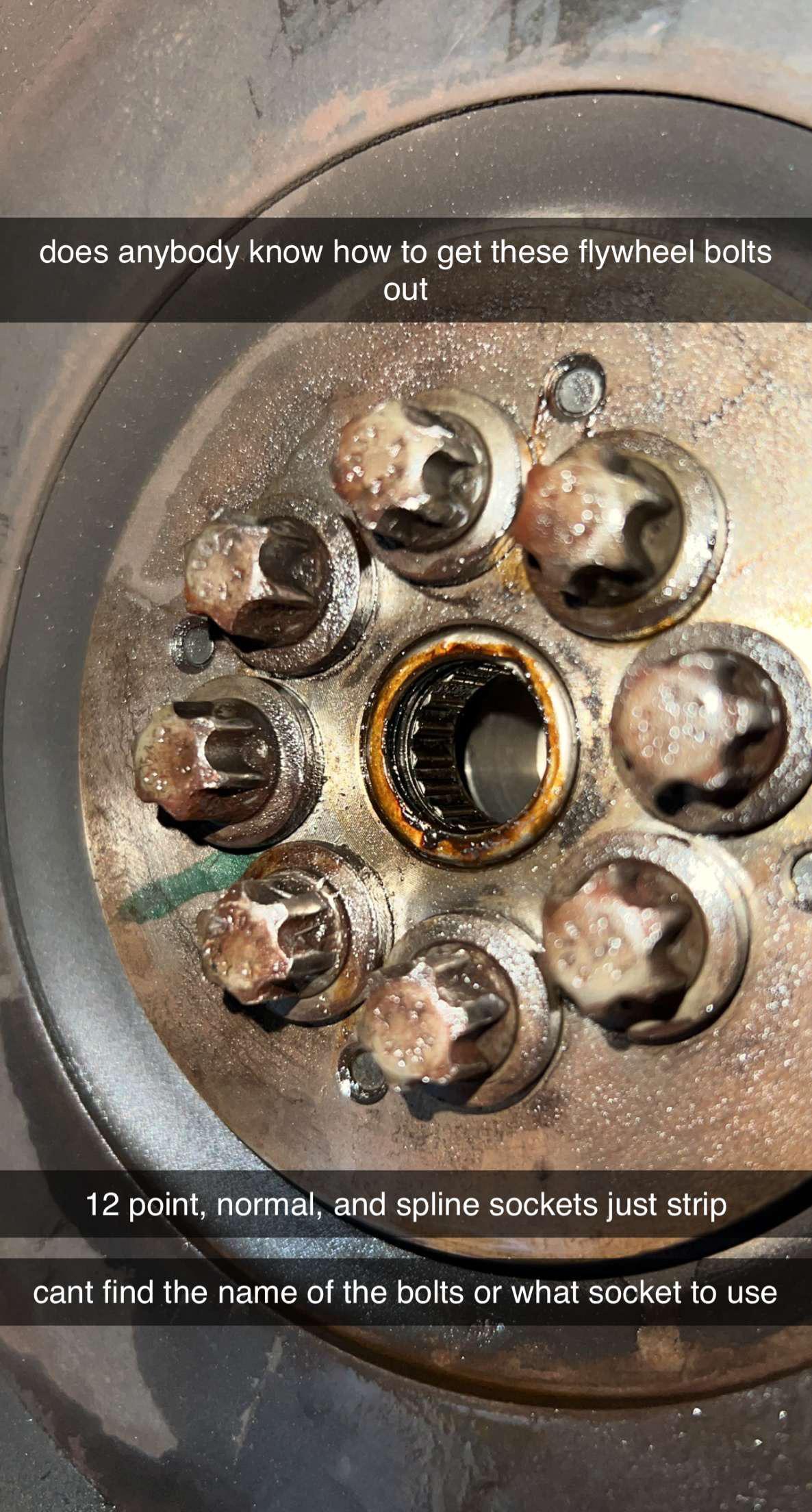 Unknown Bolt Head Type? 2009 Mustang 4.0 Flywheel Bolts r/MechanicAdvice