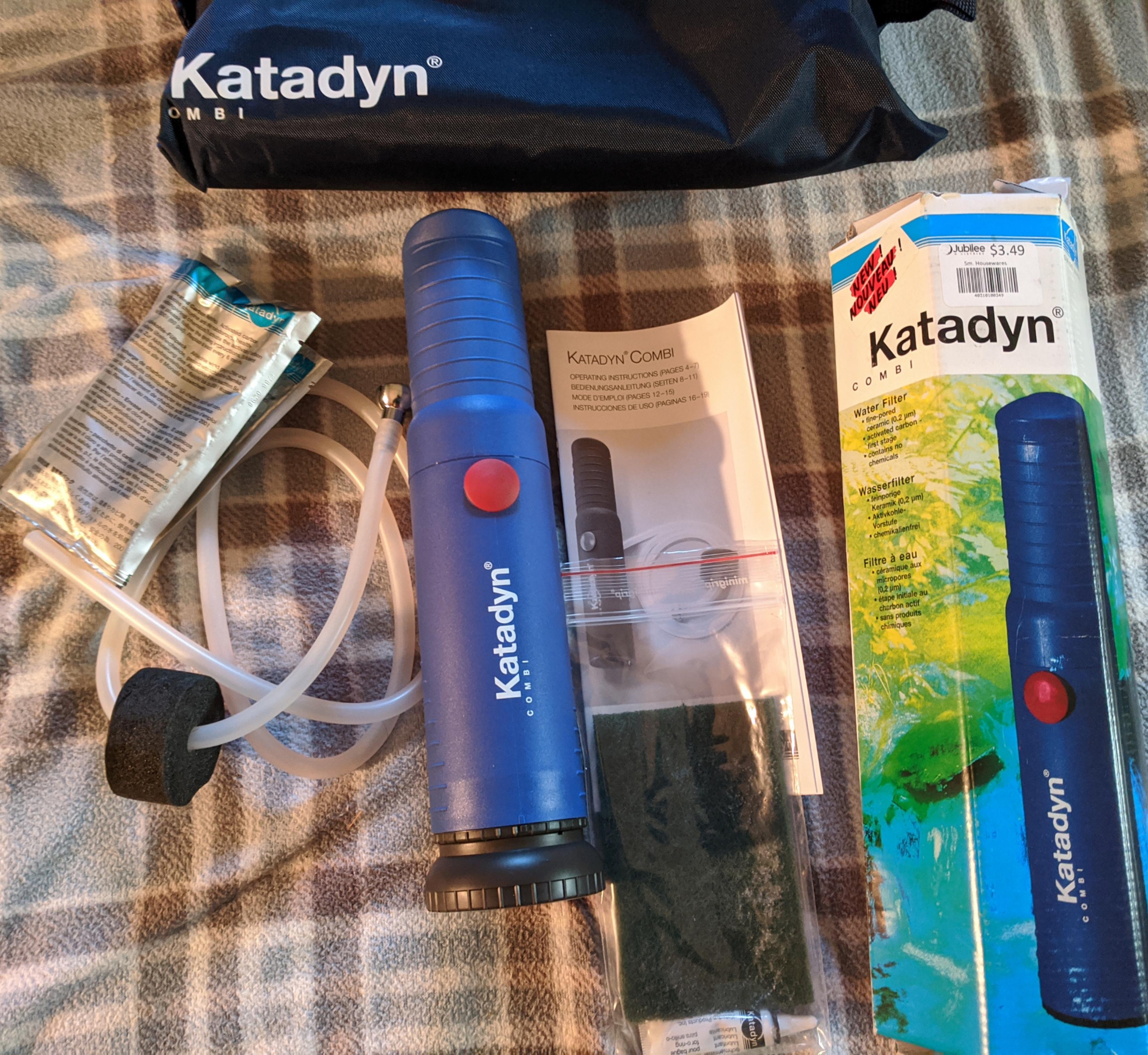 Does anyone have experience with the Katadyn Combi water filter