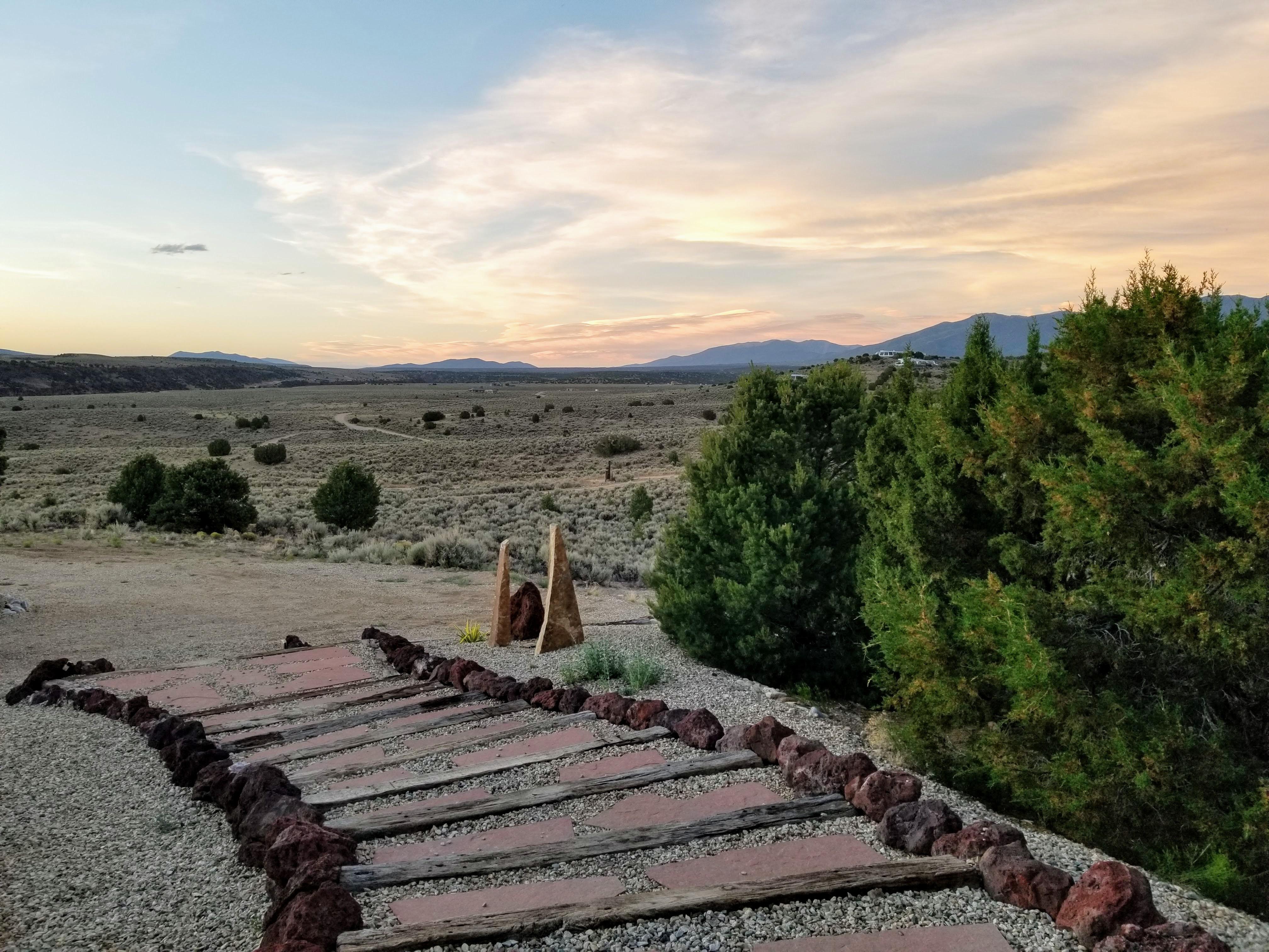 View from the front door. My happy place. (El Prado, NM Summer 2020
