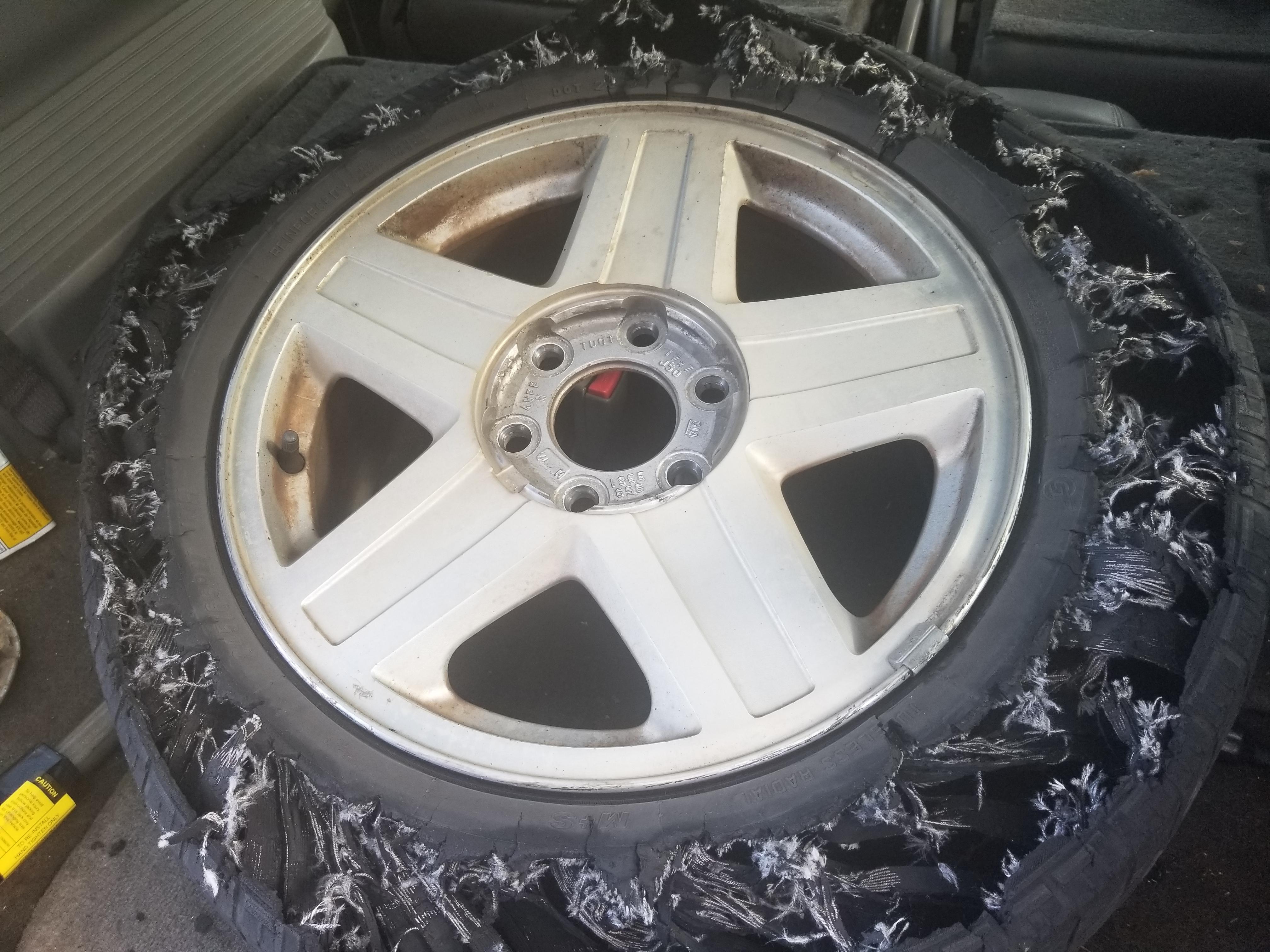 My tire exploded going 70mph on the highway : r/Tiresaretheenemy