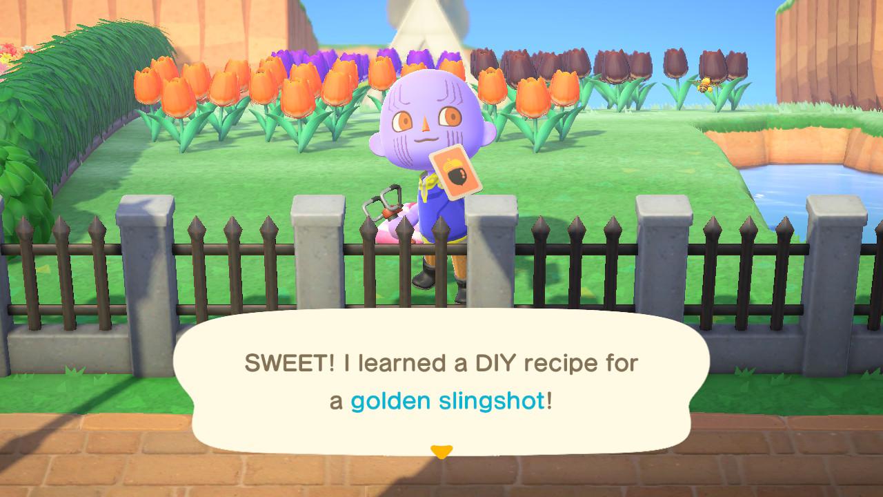 At long last, I finally got the Golden Slingshot! r/AnimalCrossing