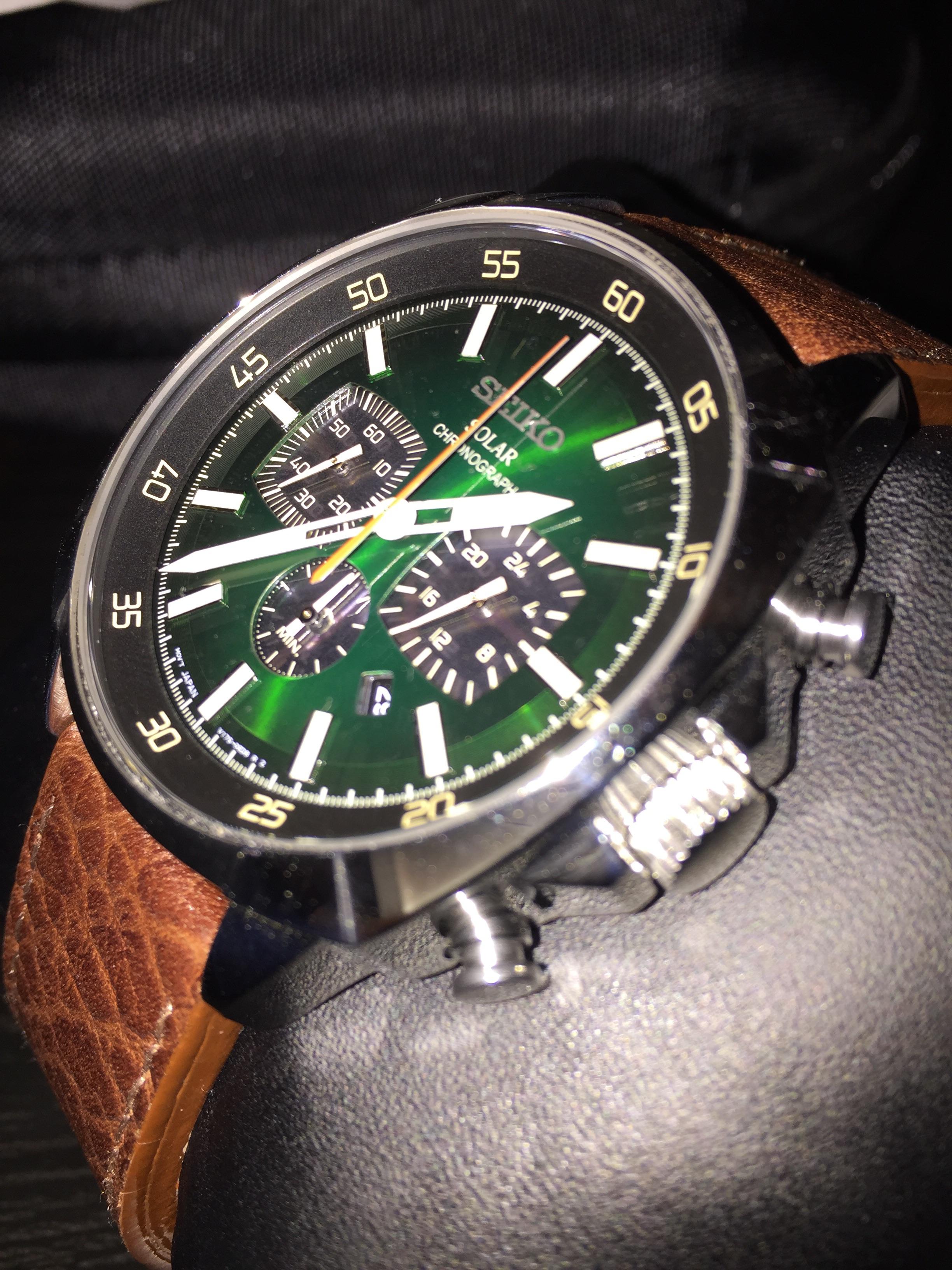 [Seiko Chronograph] Green Face ftw r/Watches