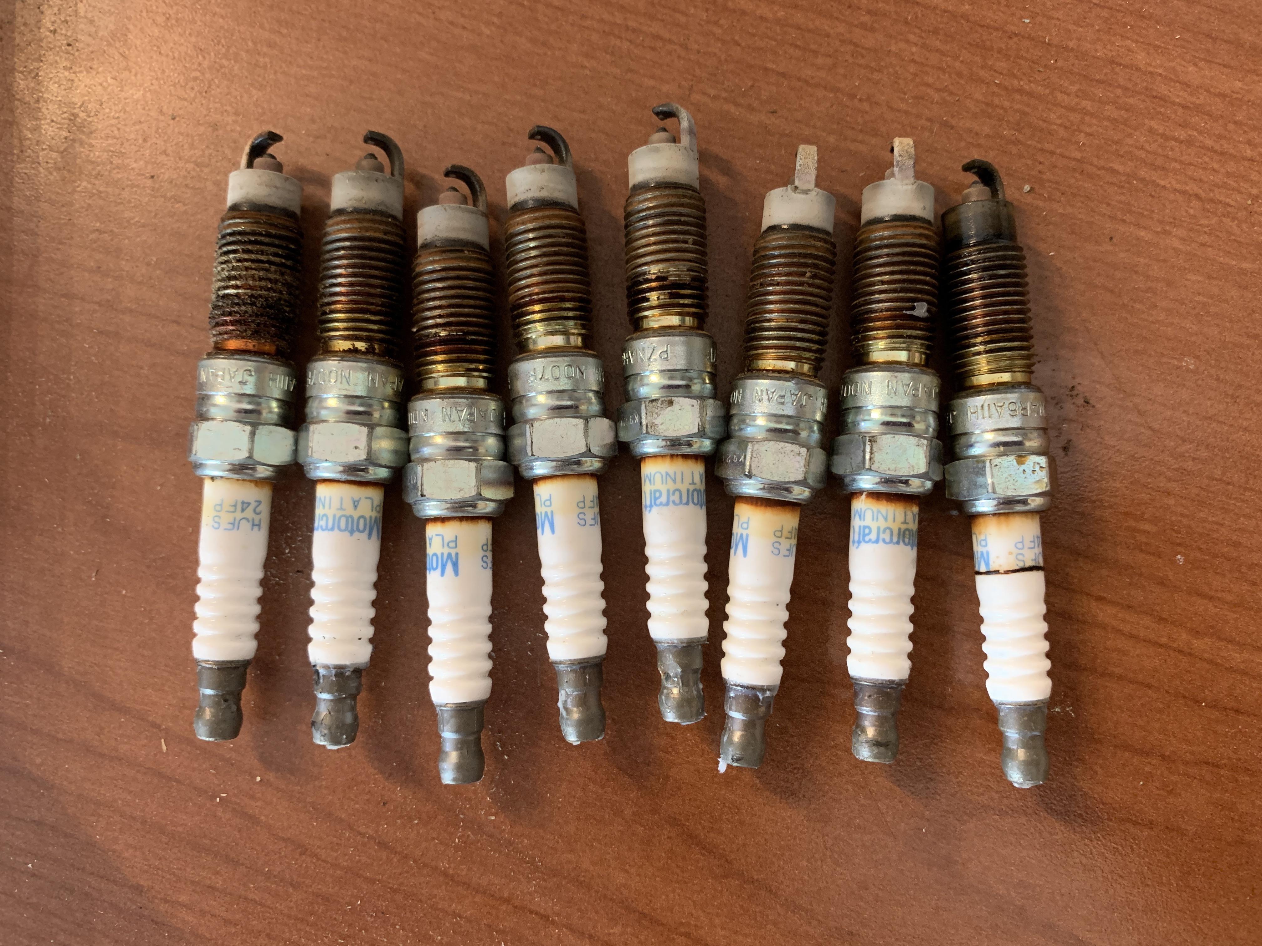 Motorcraft spark plugs with 210,000+ miles on them. From a 2009 F150