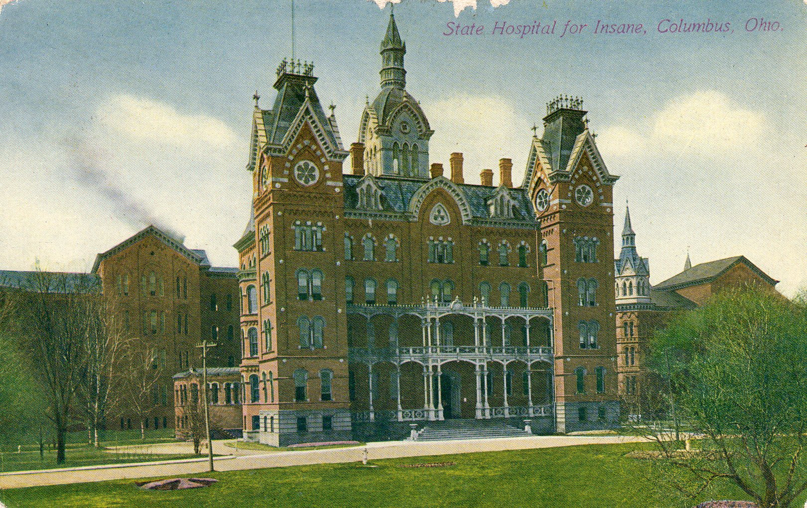 Majestic High Victorian Gothic, Columbus State Hospital, Columbus, OH