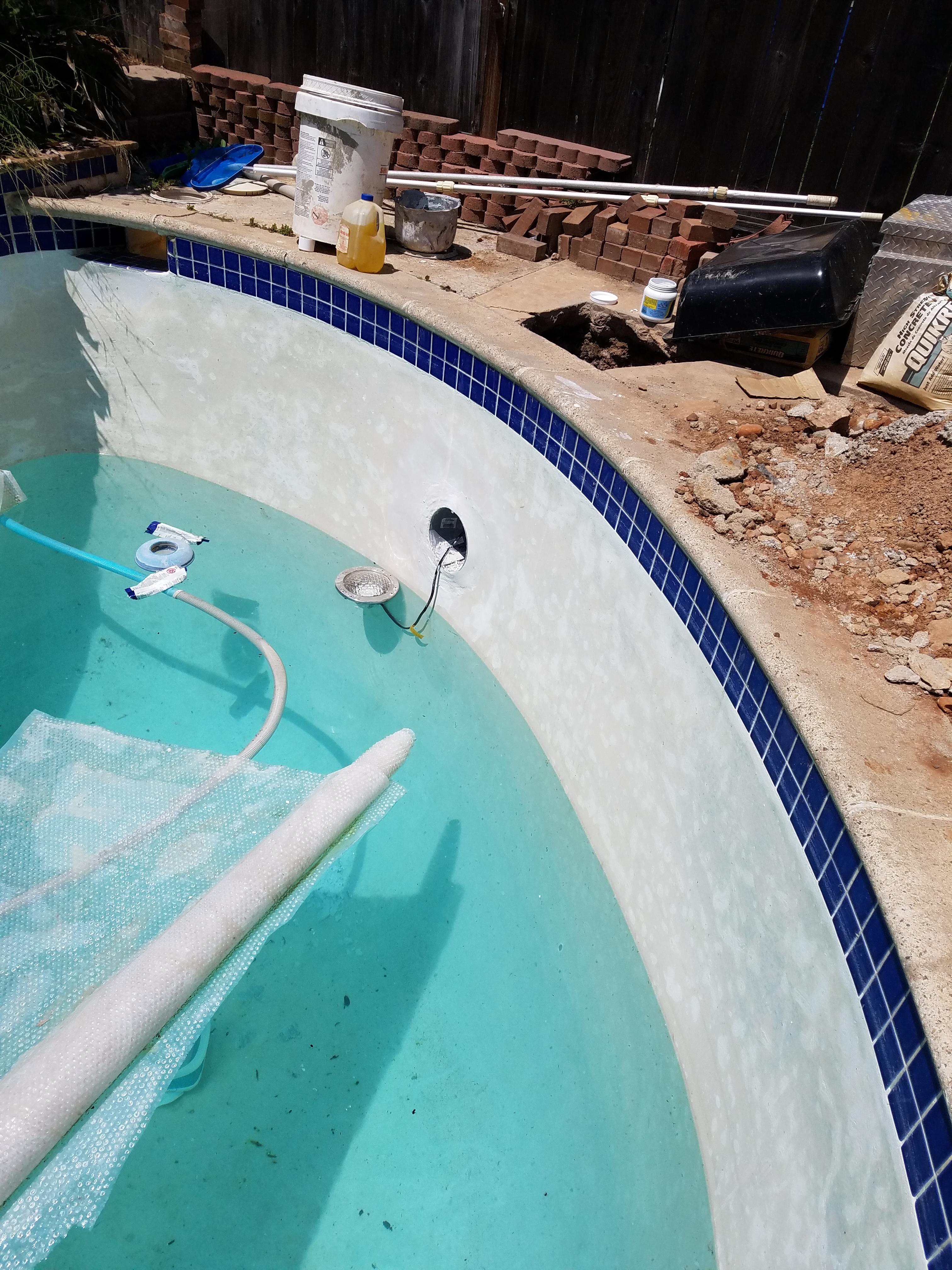 The never ending pool light repair project... swimmingpools