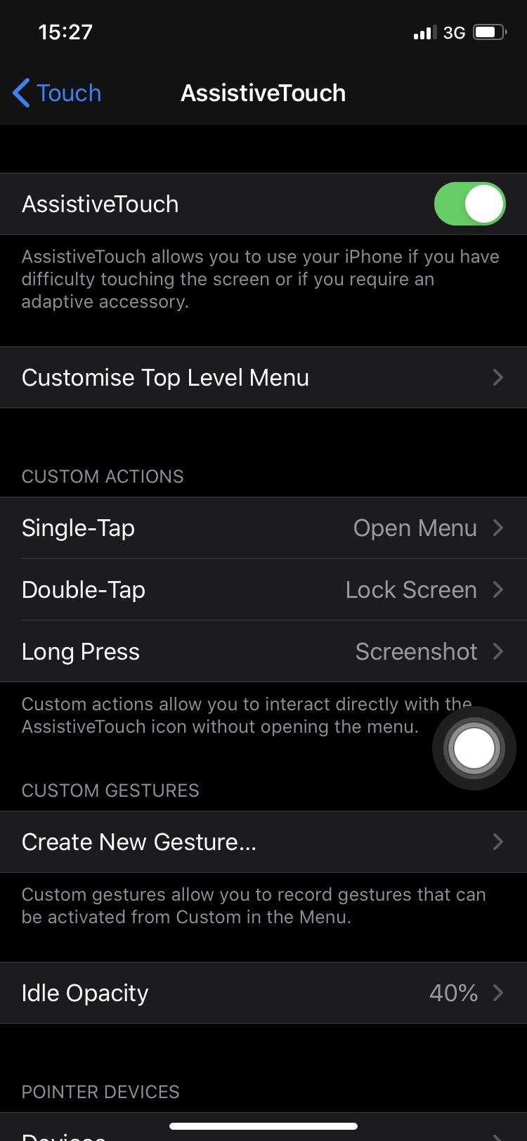 Hi! Help please. Any of you use the double tap on assistive touch to