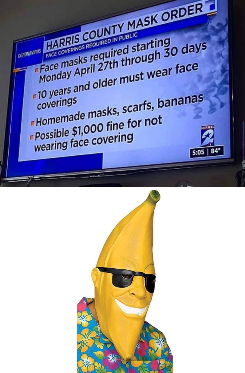 ...to relay serious health instructions to the public. r