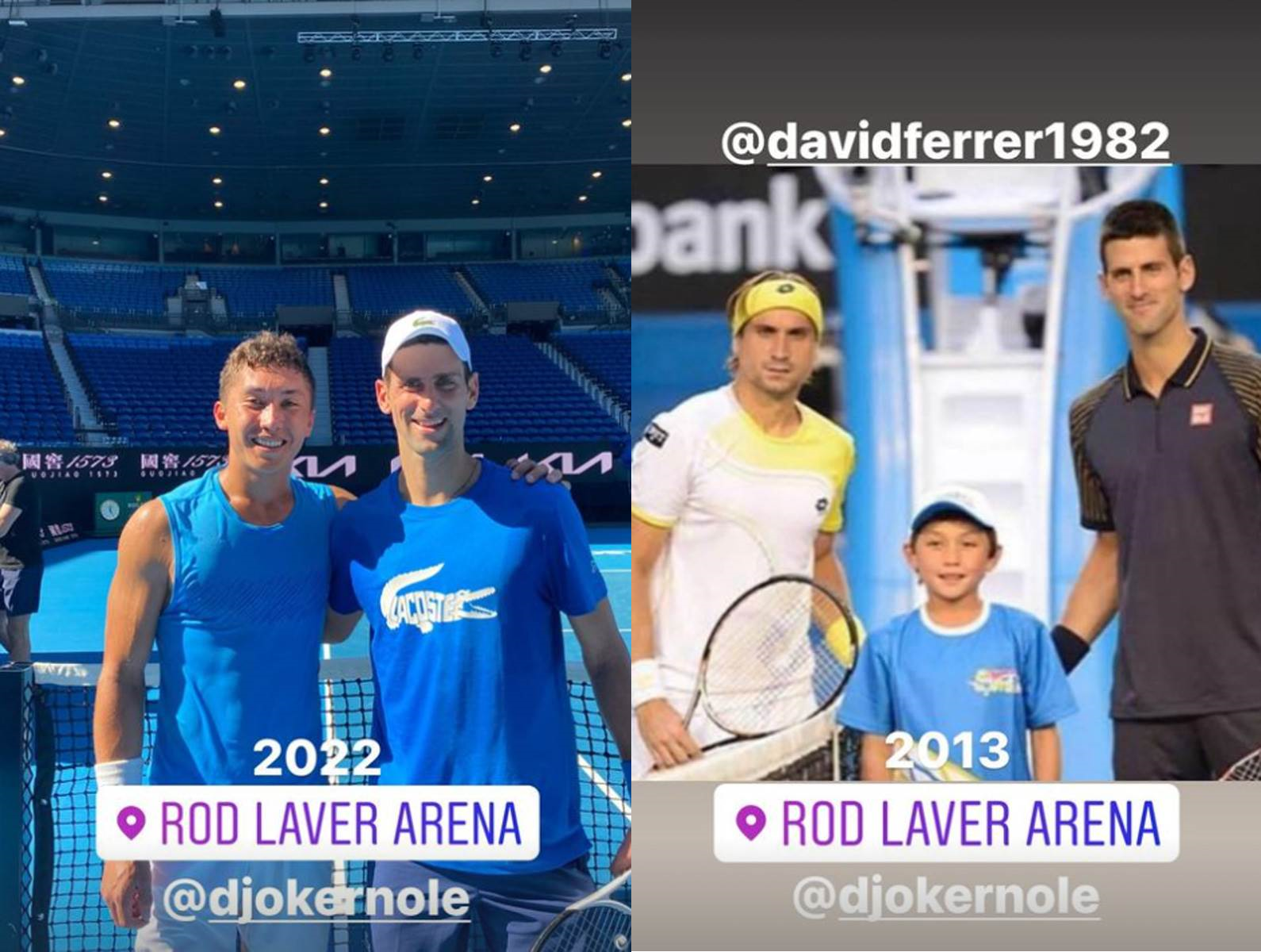 Few days ago Novak trained at the RLA with the 18 year old Australian