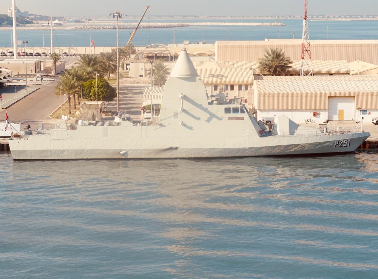 United Arab Emirates ship Ganthoot homeported in Jebel Ali UAE. Built