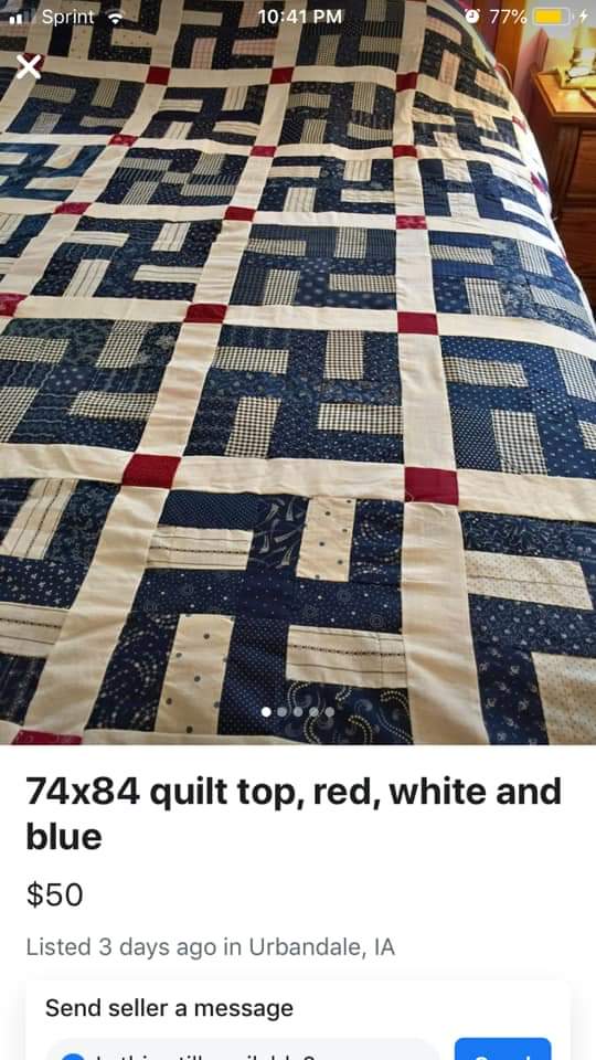 Just your average vintage quilt top for sale r/facepalm