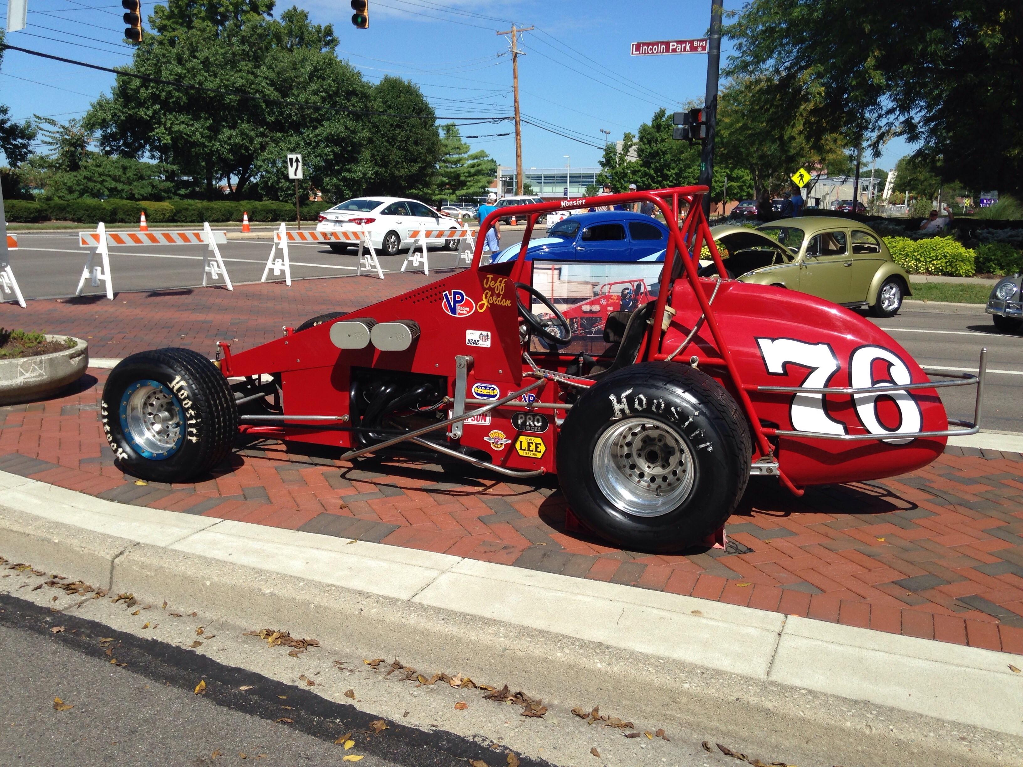 (Little OT) Jeff Gordon's 1989 sprint car on display. Kettering Ohio