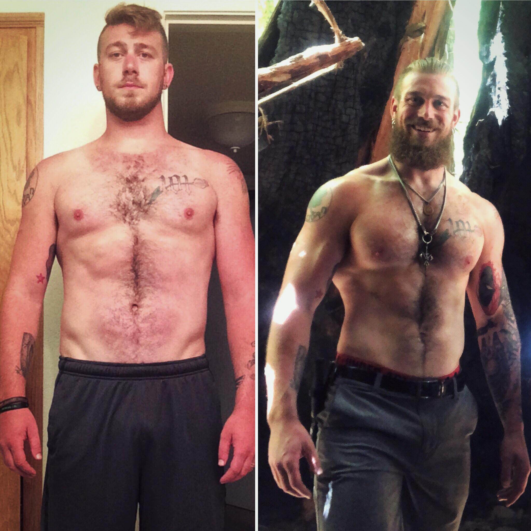 2.5 years of sobriety and powerlifting. r/pics