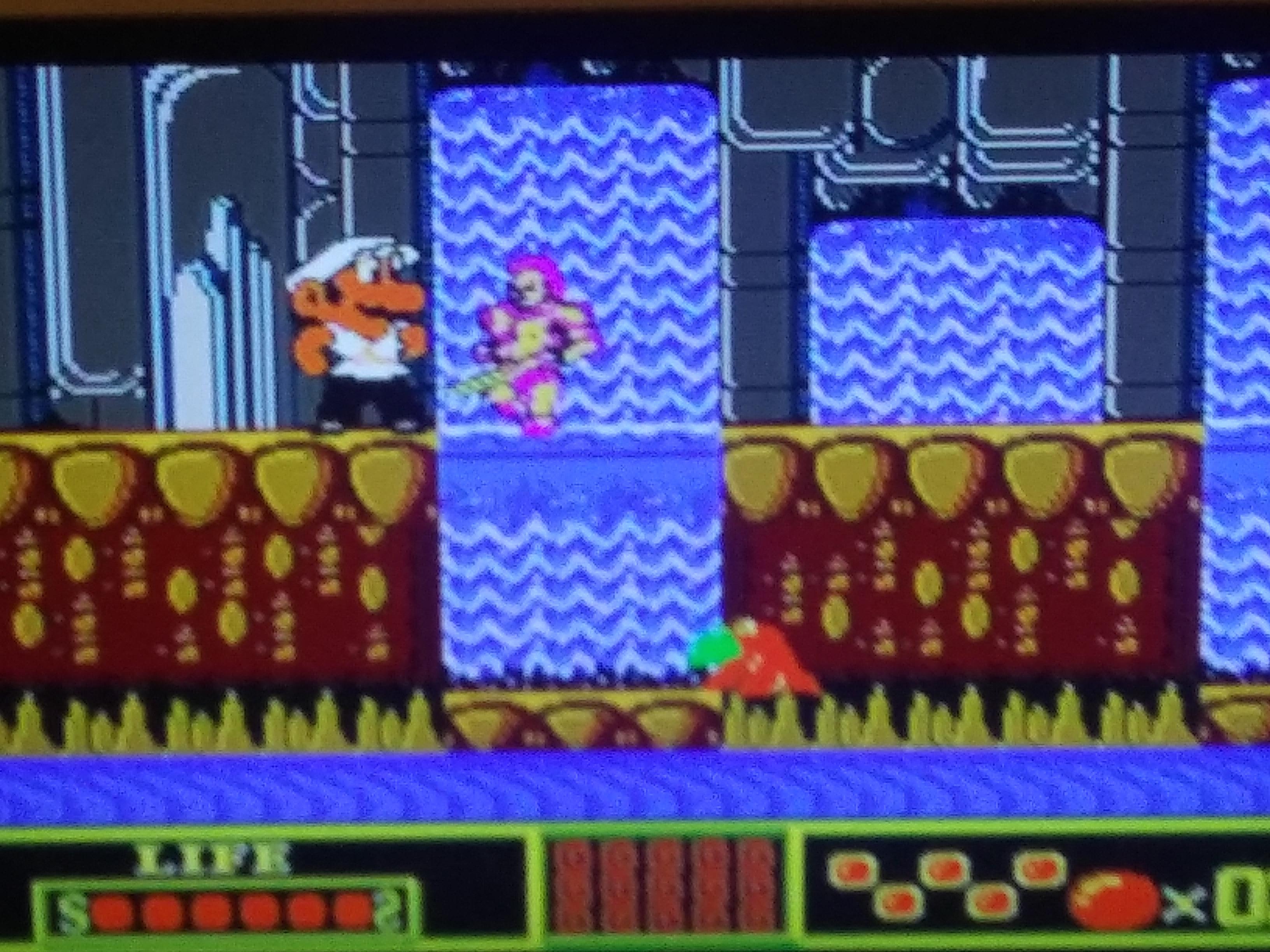 This "Mario" game on the knockoff NES my partner bought. It was called