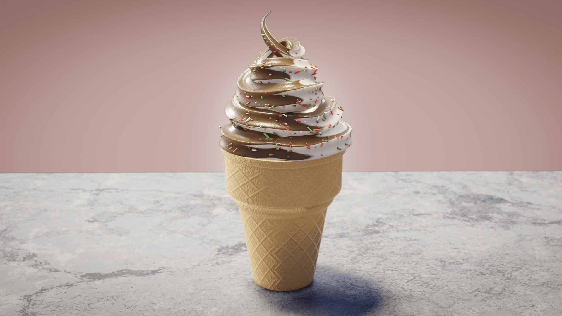 Completed the ice cream tutorial by CG Geek r/blender