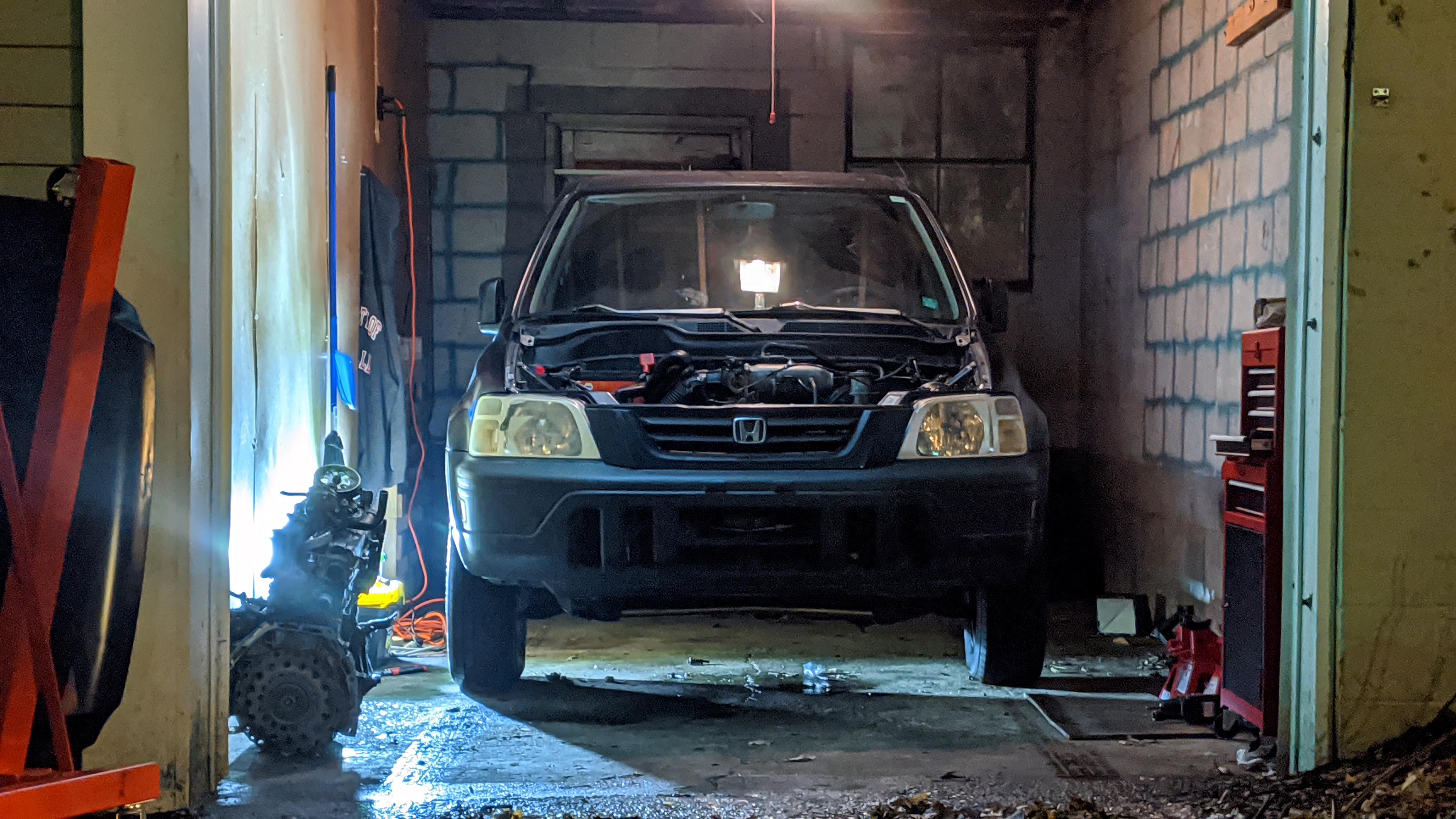 Finished the engine swap in our CR-V! Learned a lot on this journey and