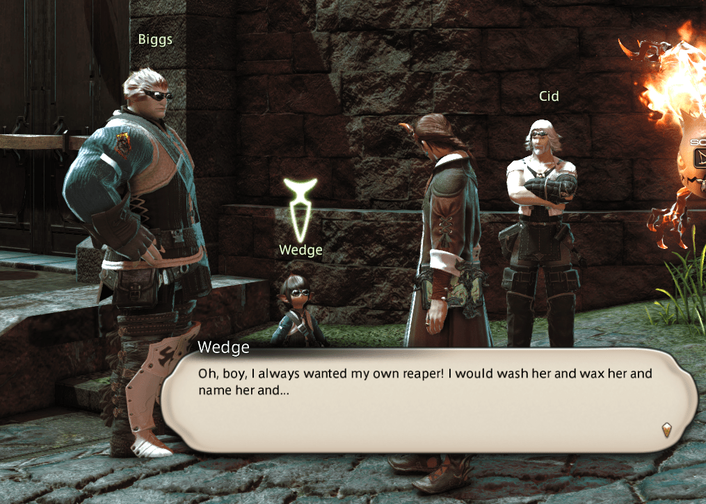 Even Wedge is hyped for Endwalker r/ffxiv