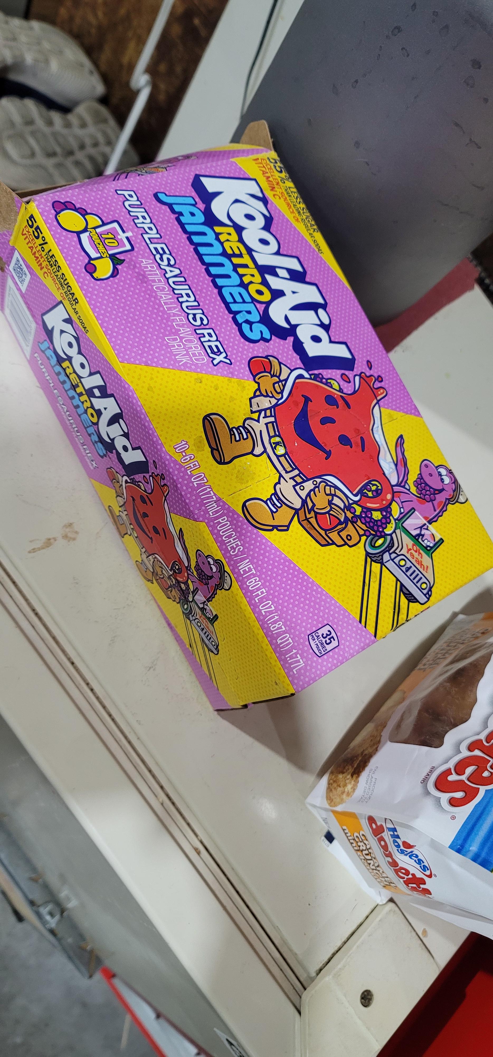 Purplesaurus Rex KoolAid. One of my favorite flavors. Happy find out