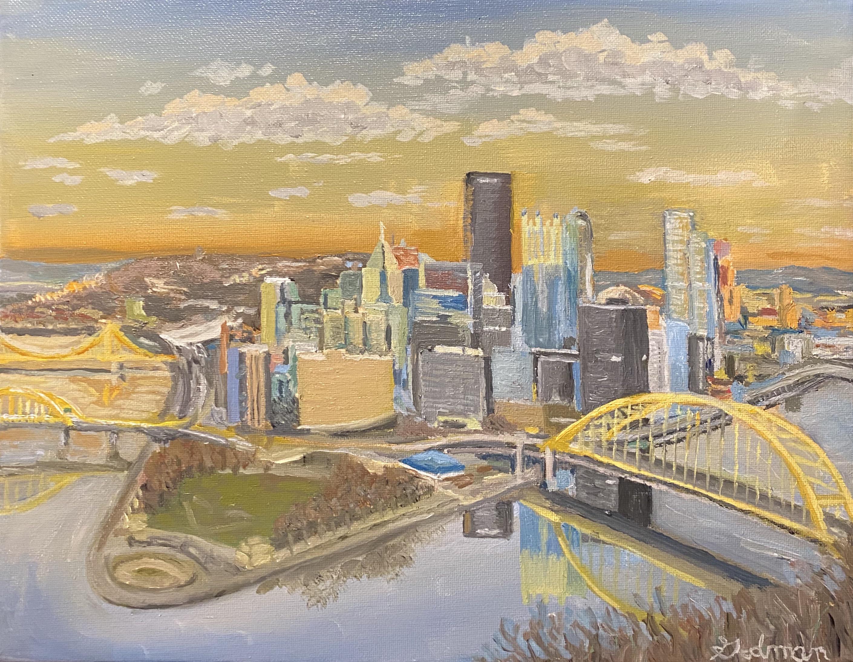 I’ve been painting scenes around Pittsburgh. I finished this one today