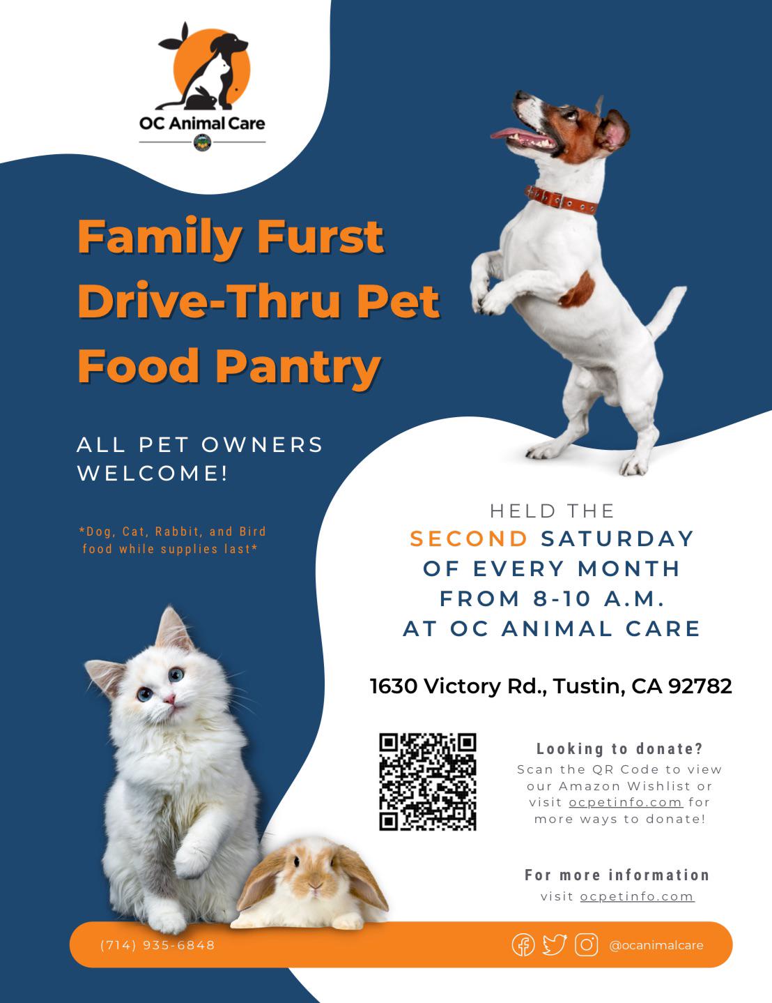 For anyone who needs help with pet food! This Saturday at OC Animal