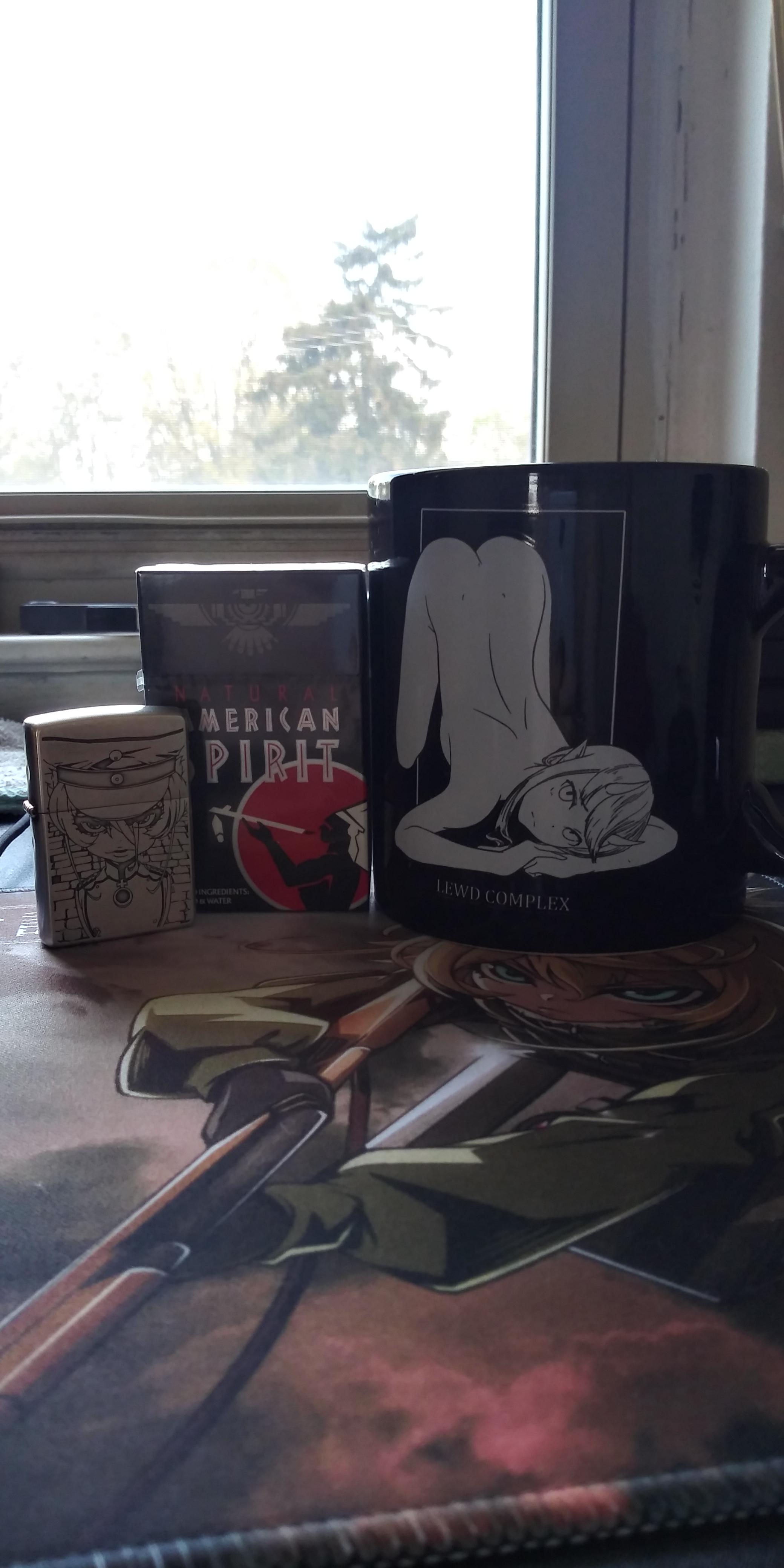 Coffee and cigarettes, not a bad way to start the day. Hope everyone