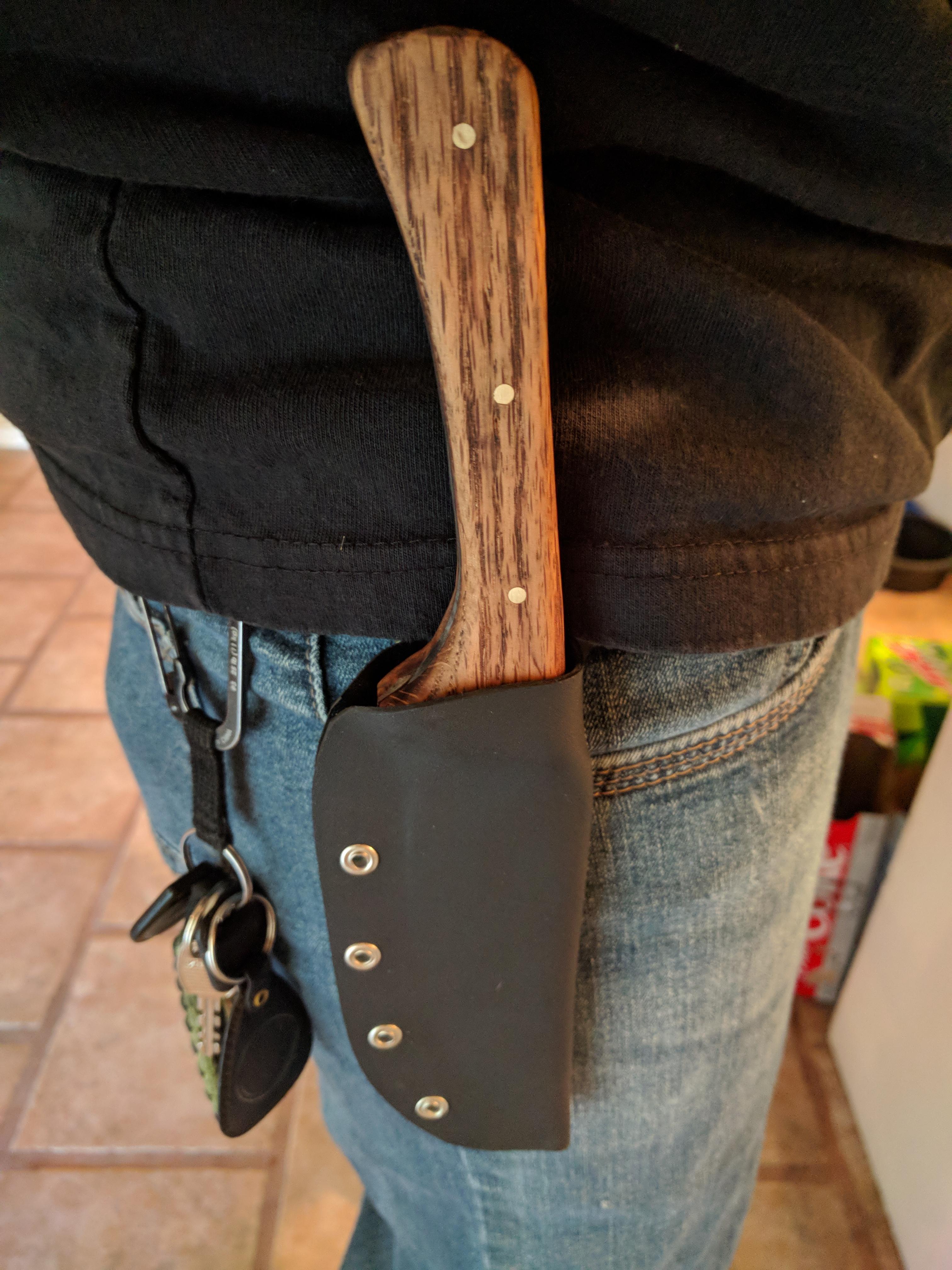 First Kydex Sheath Done. Came out better than expected. Had to do belt
