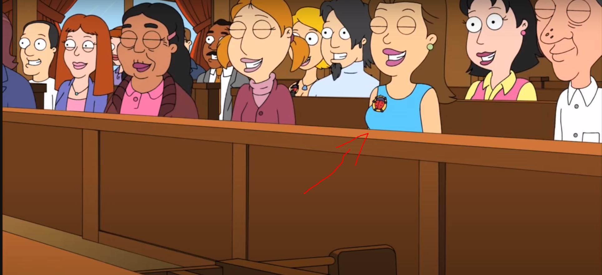 Was rewatching season 6 episode 7 "The people VS Martin Sugar" and at