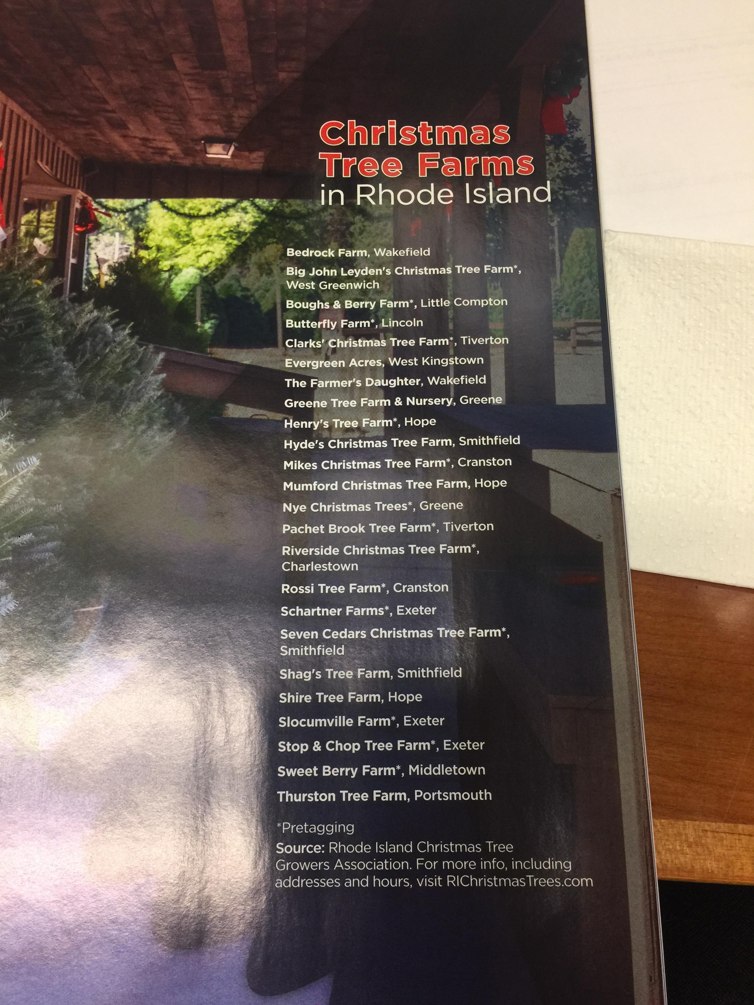 List of RI Christmas Tree Farms! Merry Christmas! r/RhodeIsland