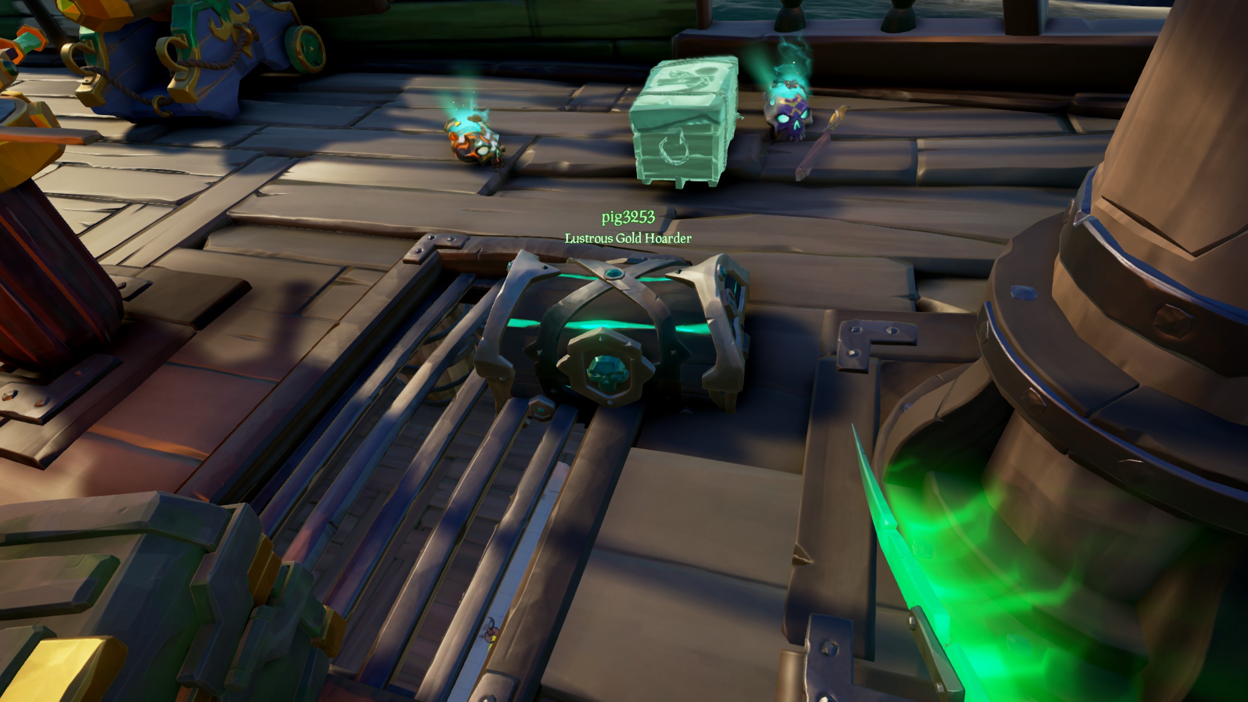 Chest of legends got stuck cant pick it up from above or under what to