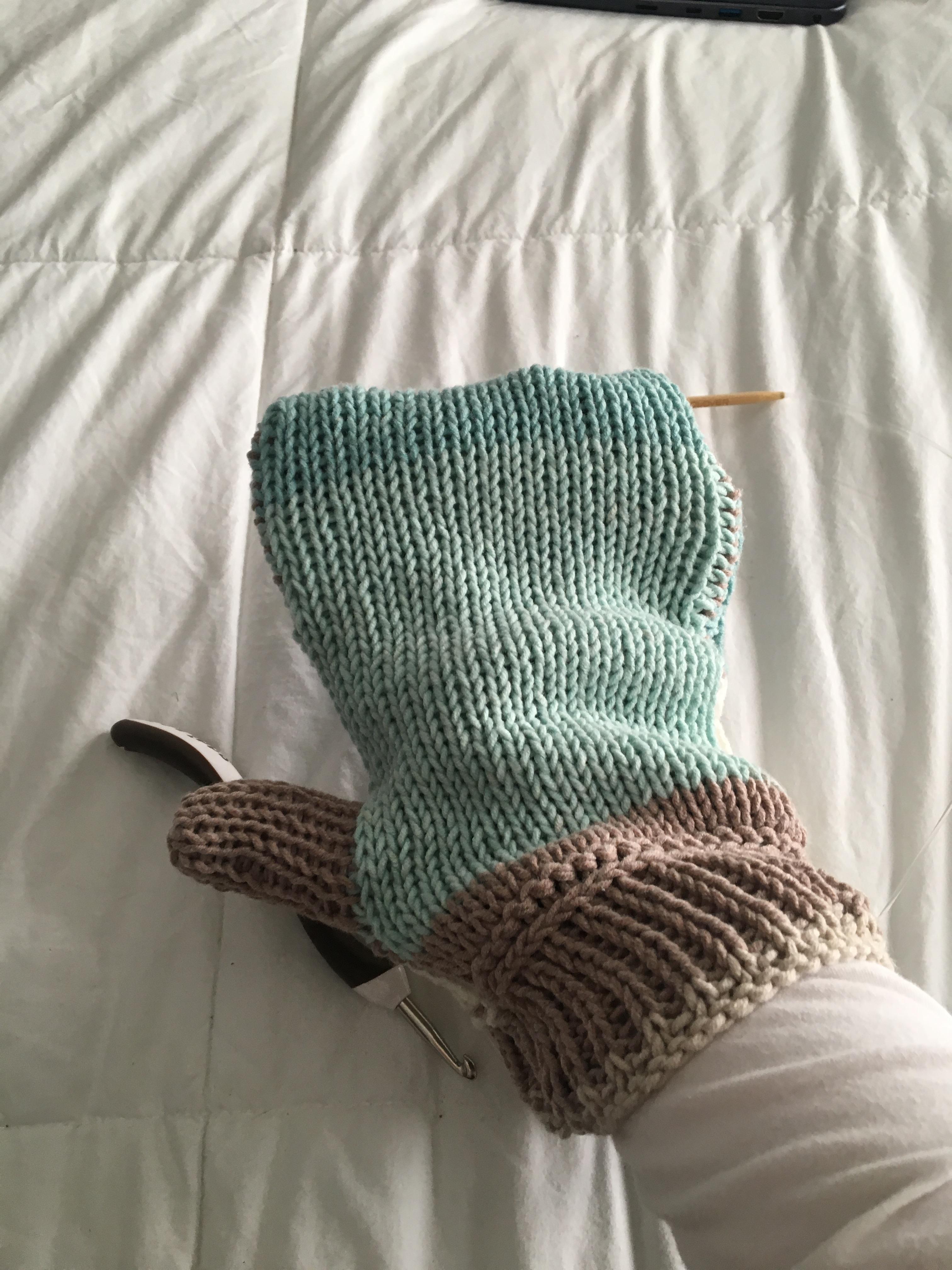 Double Knit Oven Mitt r/knitting